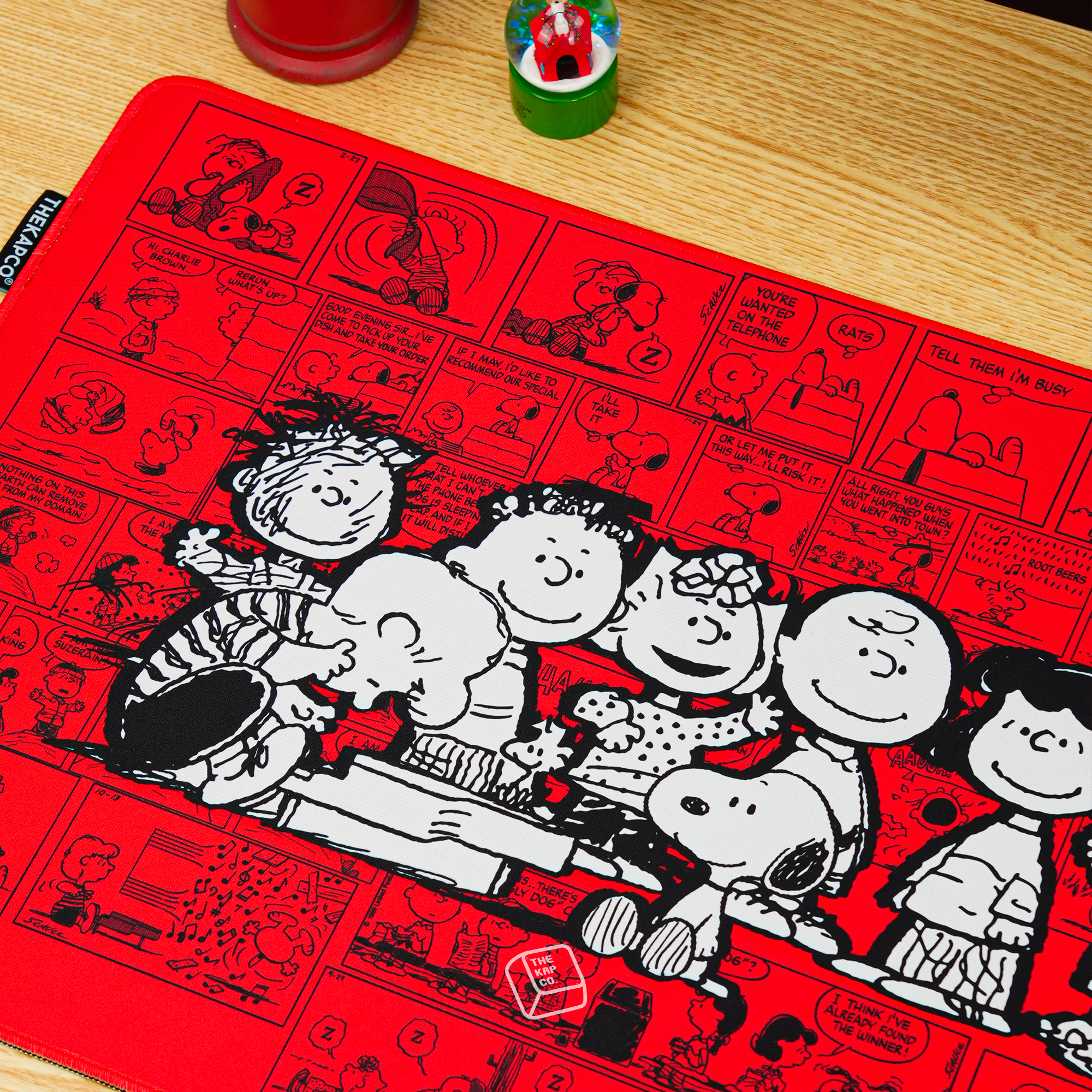 Thekapco x Peanuts | The Peanuts Comic Strip Deskmat & Wristrest