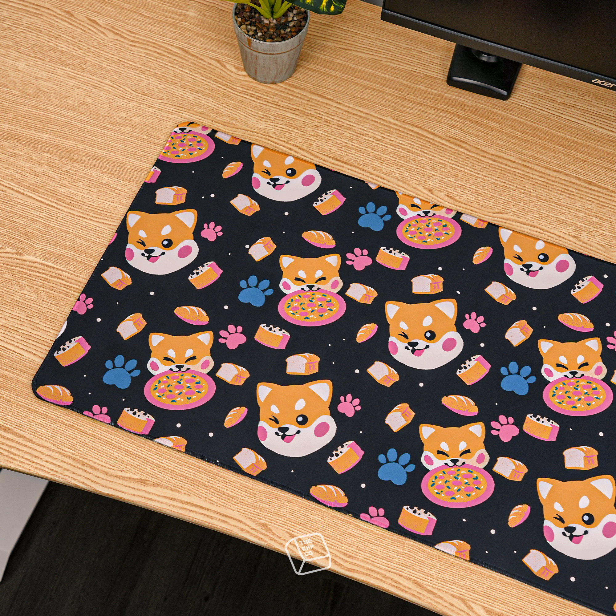 Thekapco x EduEly | Shiba Hut Deskmat / Wristrest