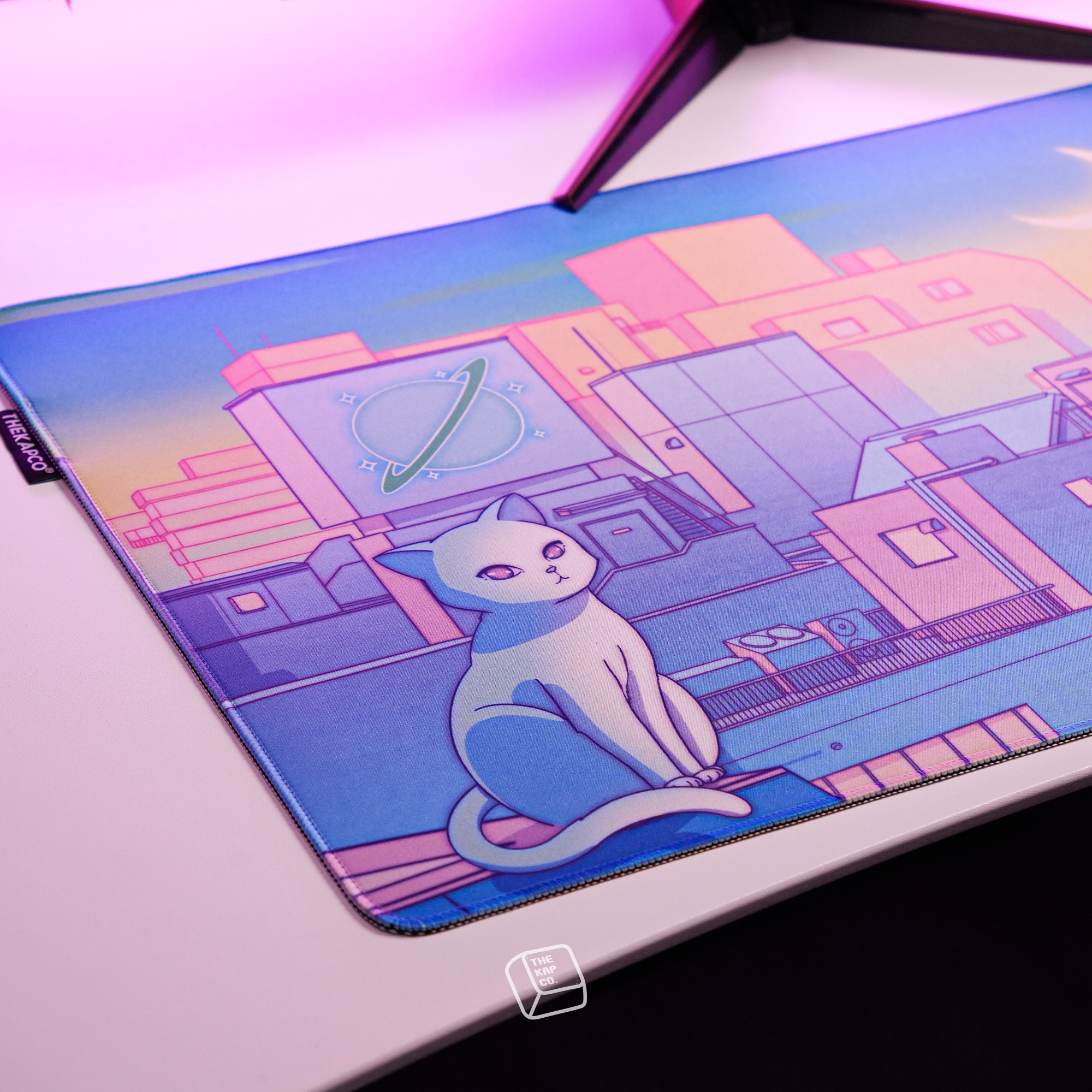 Thekapco x Elora | Moonlight City Deskmat & Wristrest