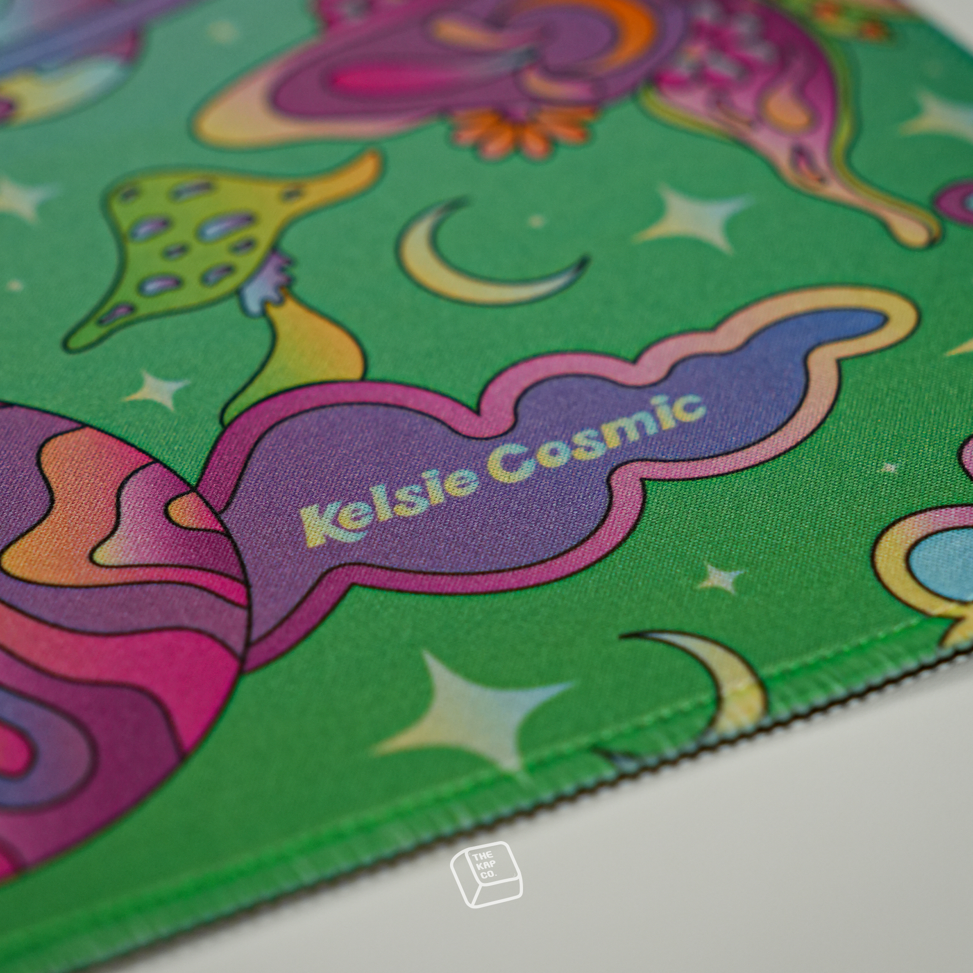 Thekapco x Kelsie Cosmic | Garden of Unearthly Delight Deskmat & Wristrest