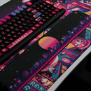 Thekapco x Pixel Jeff | Neon Japan Deskmat & Wristrest