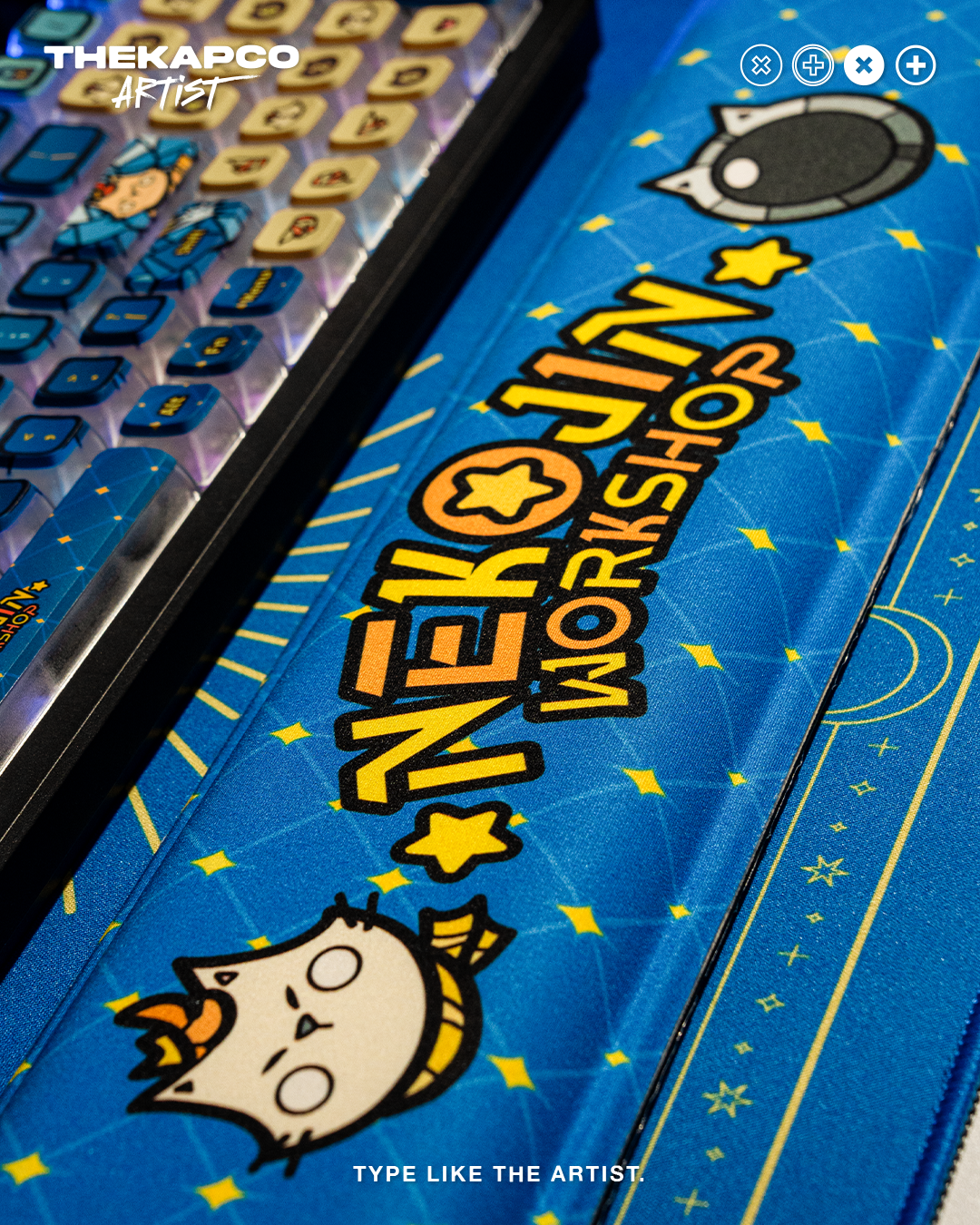Thekapco x Nekojin | Catlaxy Wristrest