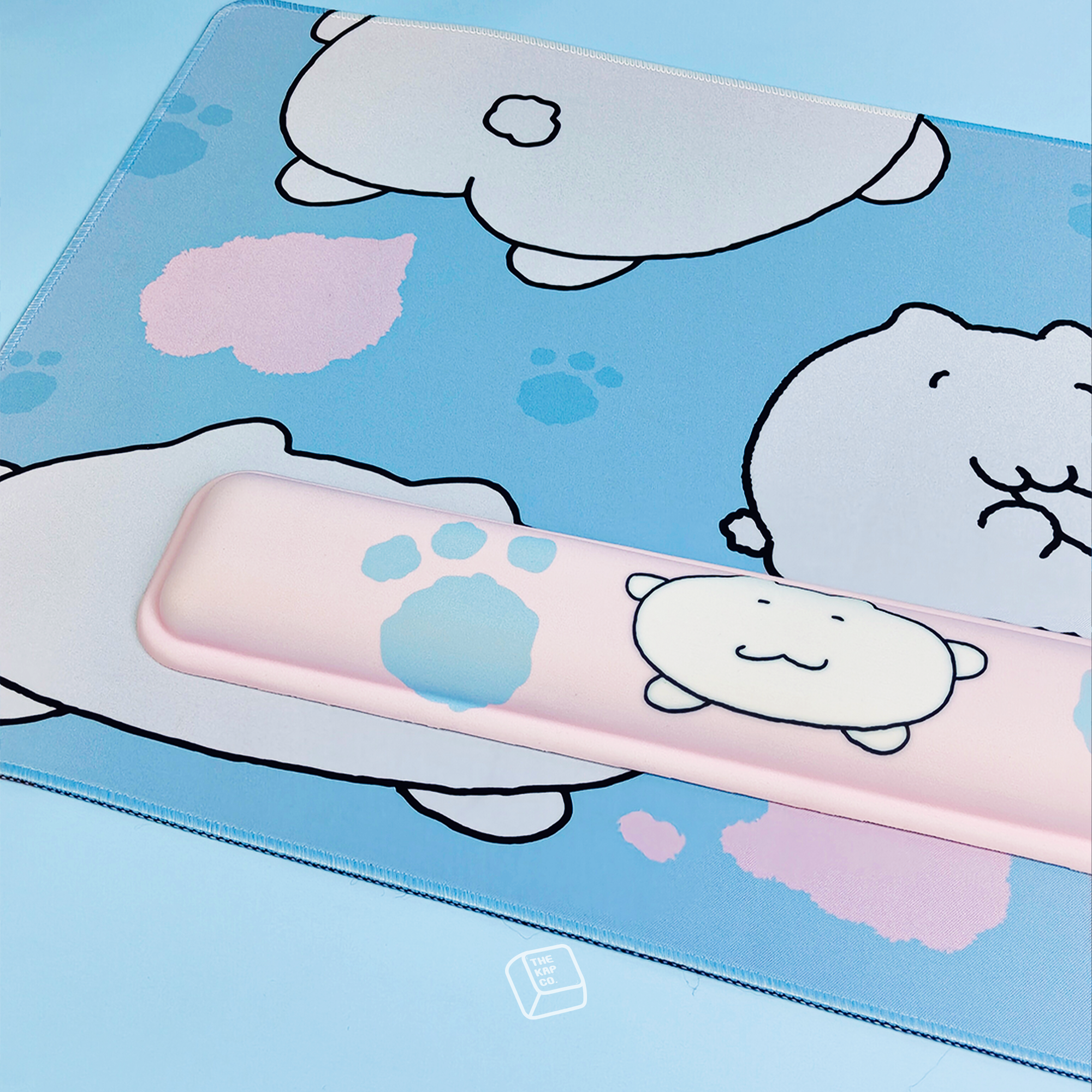 Thekapco x Meomonsters | Paw Paw Deskmat & Wristrest