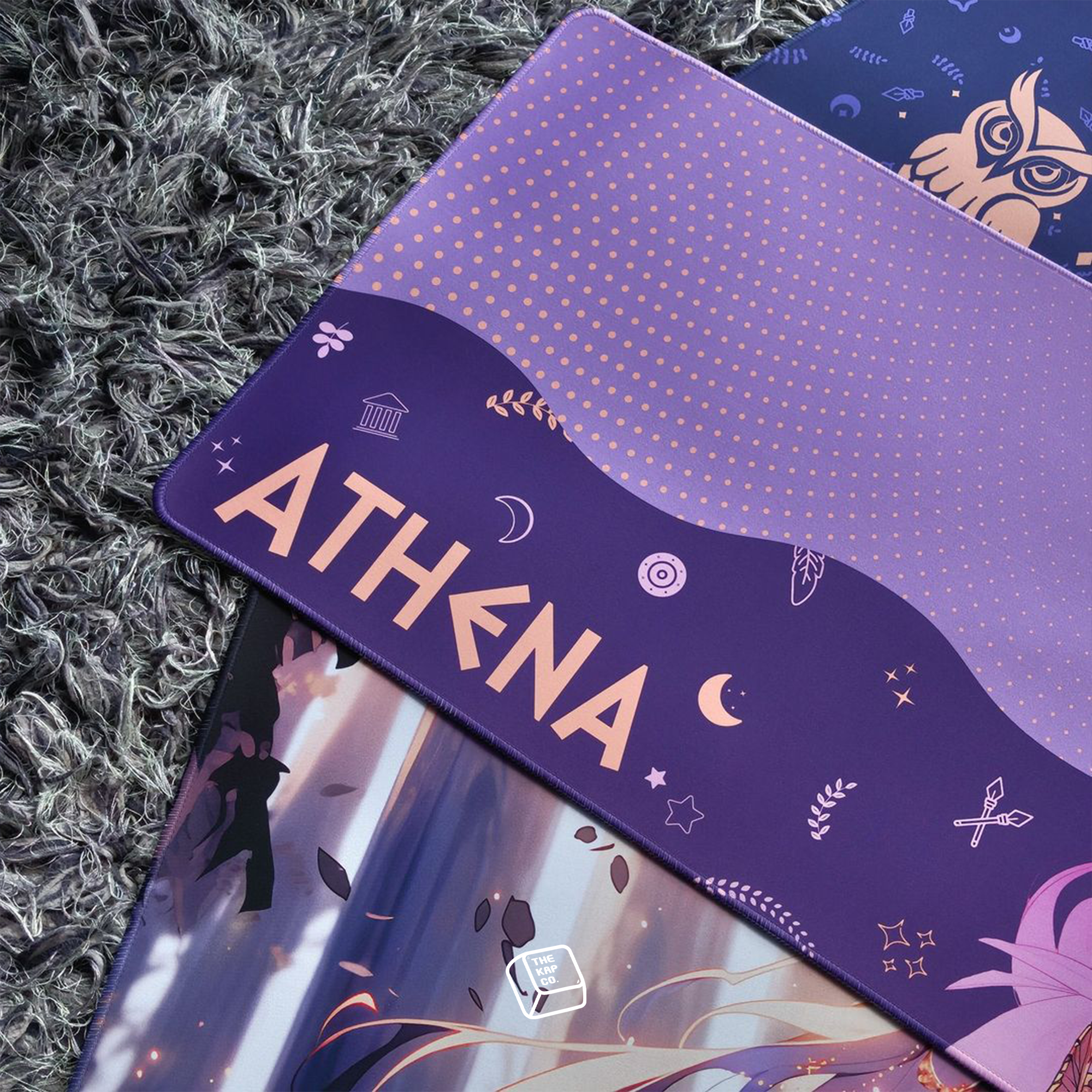 Thekapco x Powdersea | Greekeys Athena Deskmat