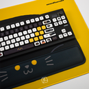 Thekapco x secondfloorneko | Black Catto Deskmat & Wristrest