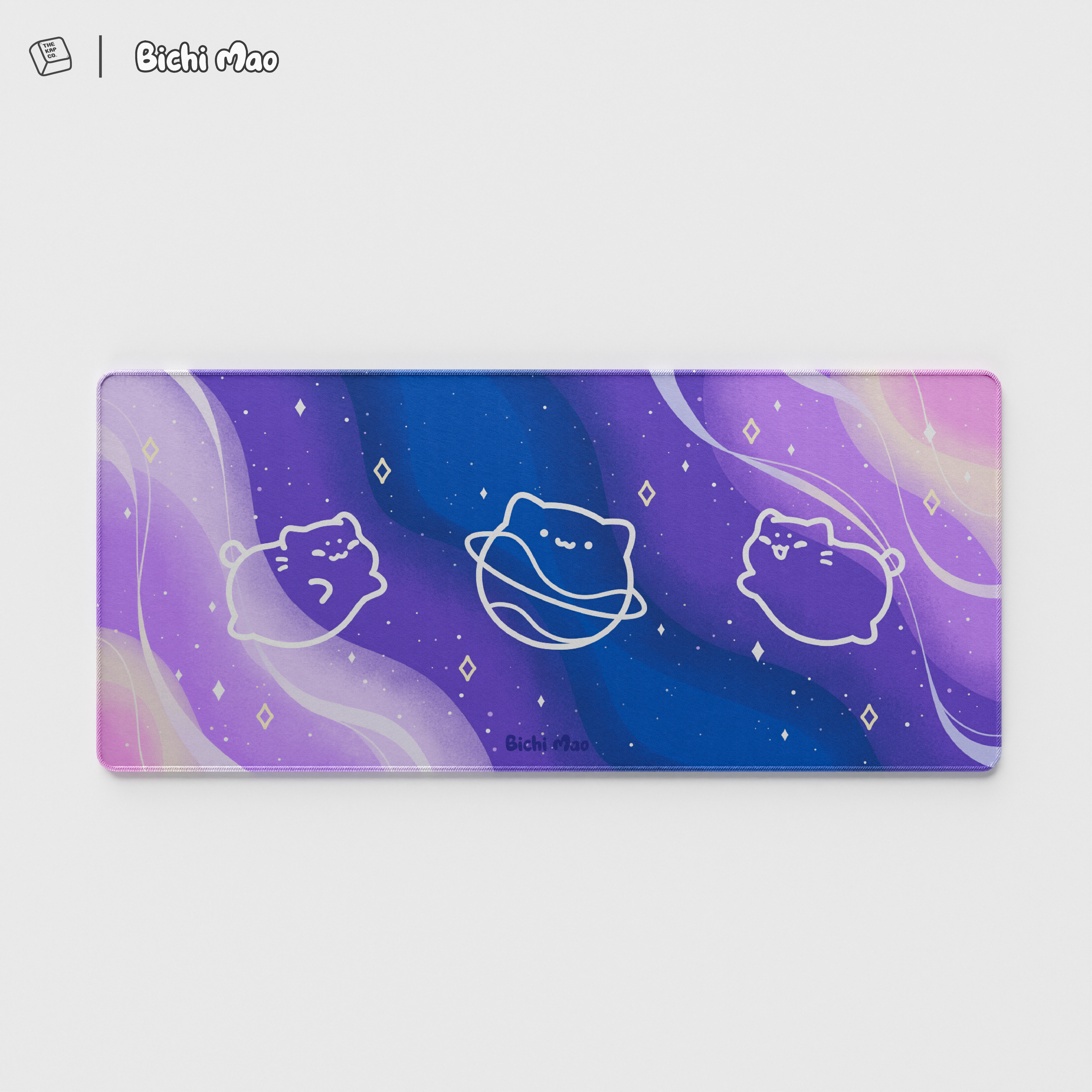 Thekapco x Bichi Mao | Galaxy Cat Deskmat