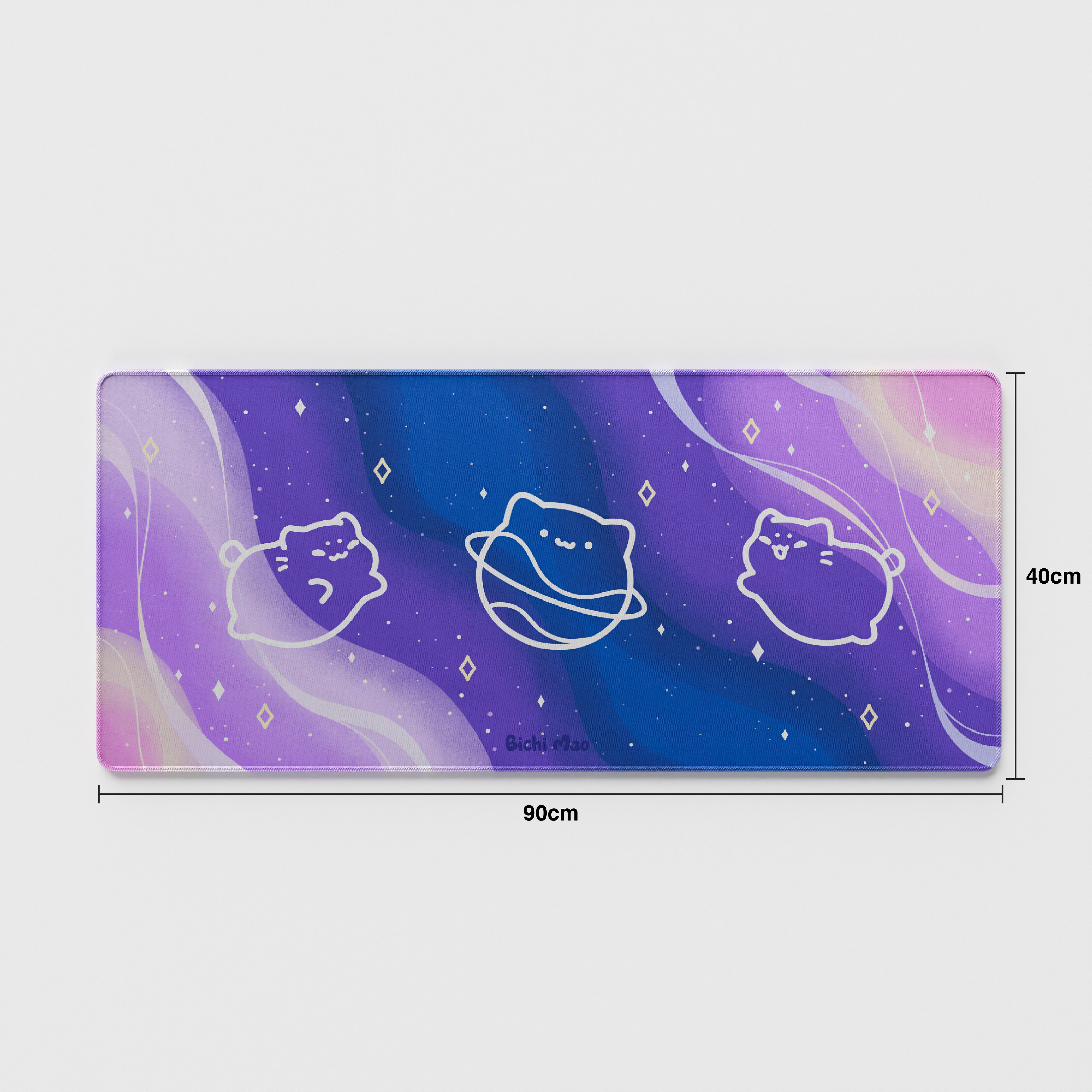 Thekapco x Bichi Mao | Galaxy Cat Deskmat