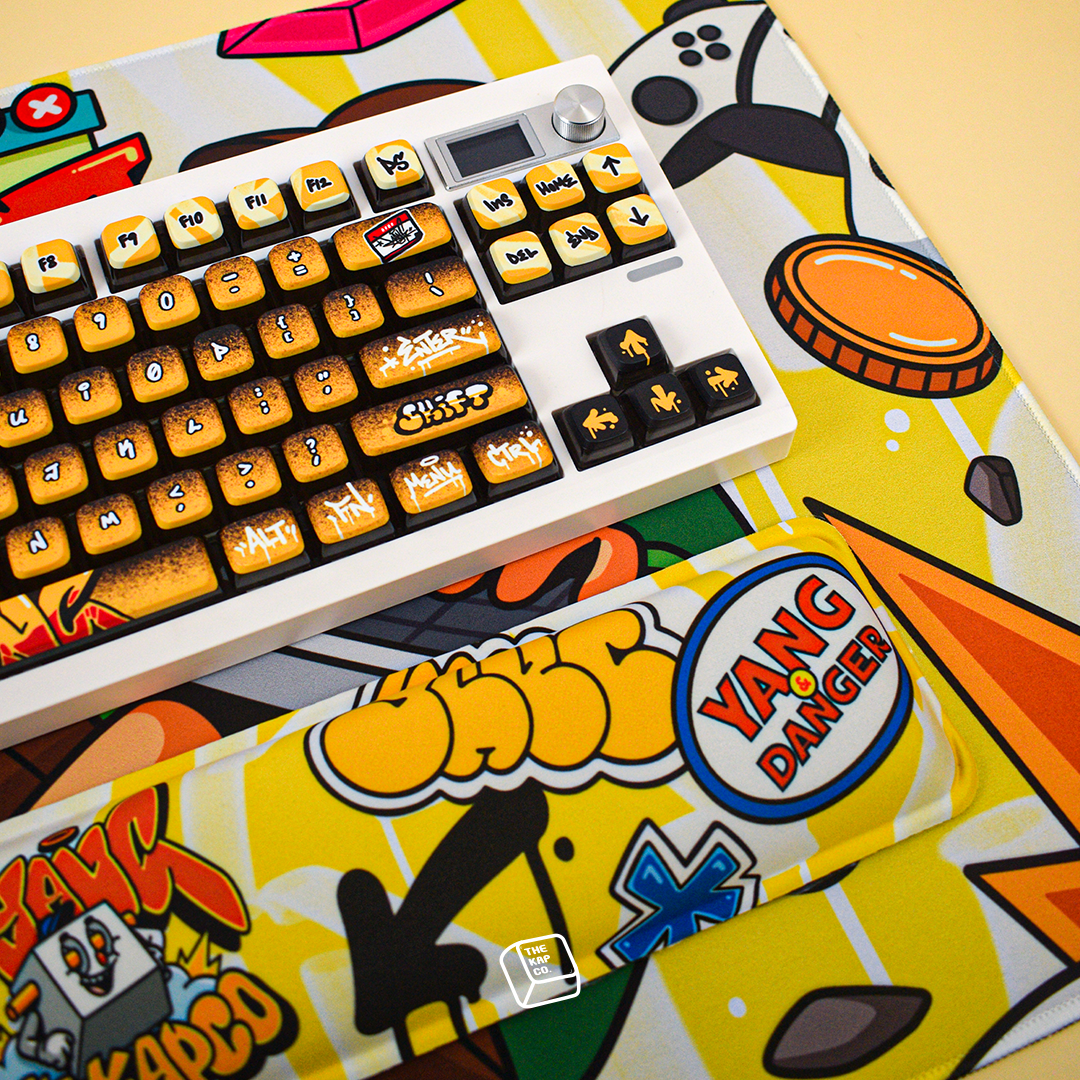 Thekapco x YANG | The Graffiti Deskmat & Wristrest