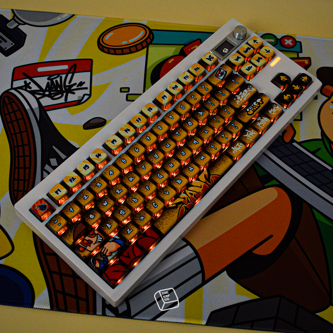 Thekapco x YANG | The Graffiti Deskmat & Wristrest