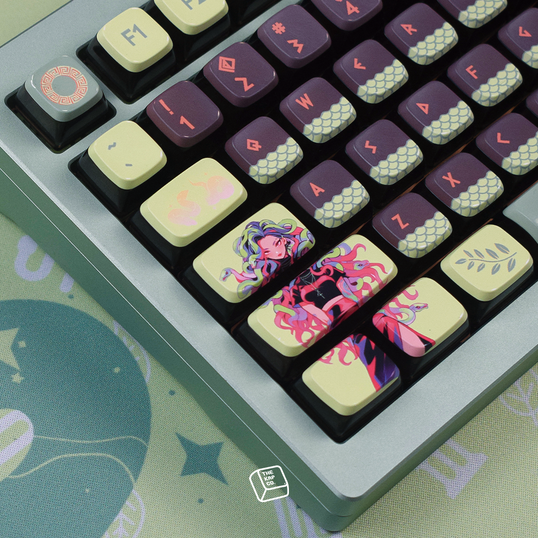 Thekapco x Powdersea | Greekeys Medusa Keycap Set