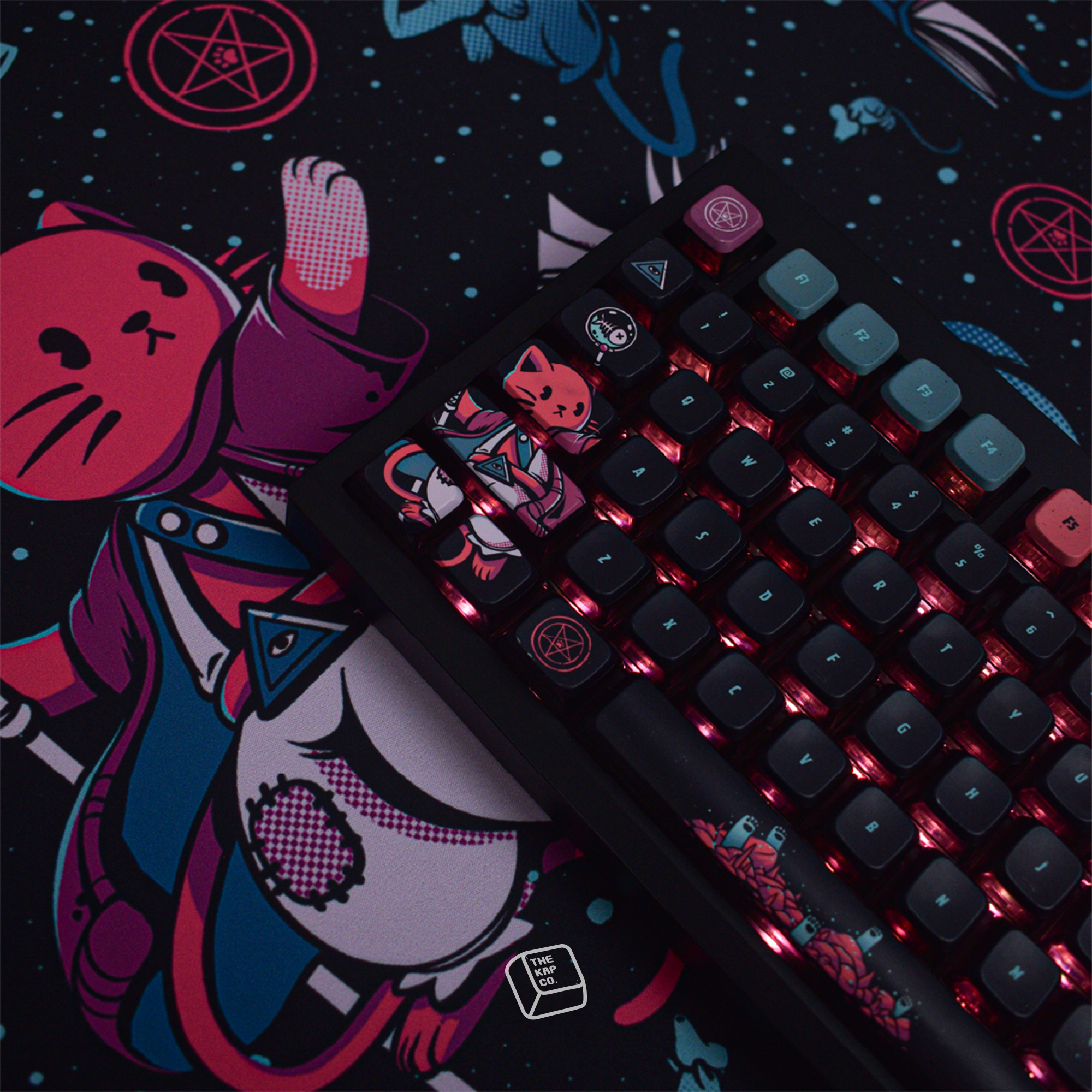 Thekapco x Ilustrata | Nekomancer Deskmat & Wristrest