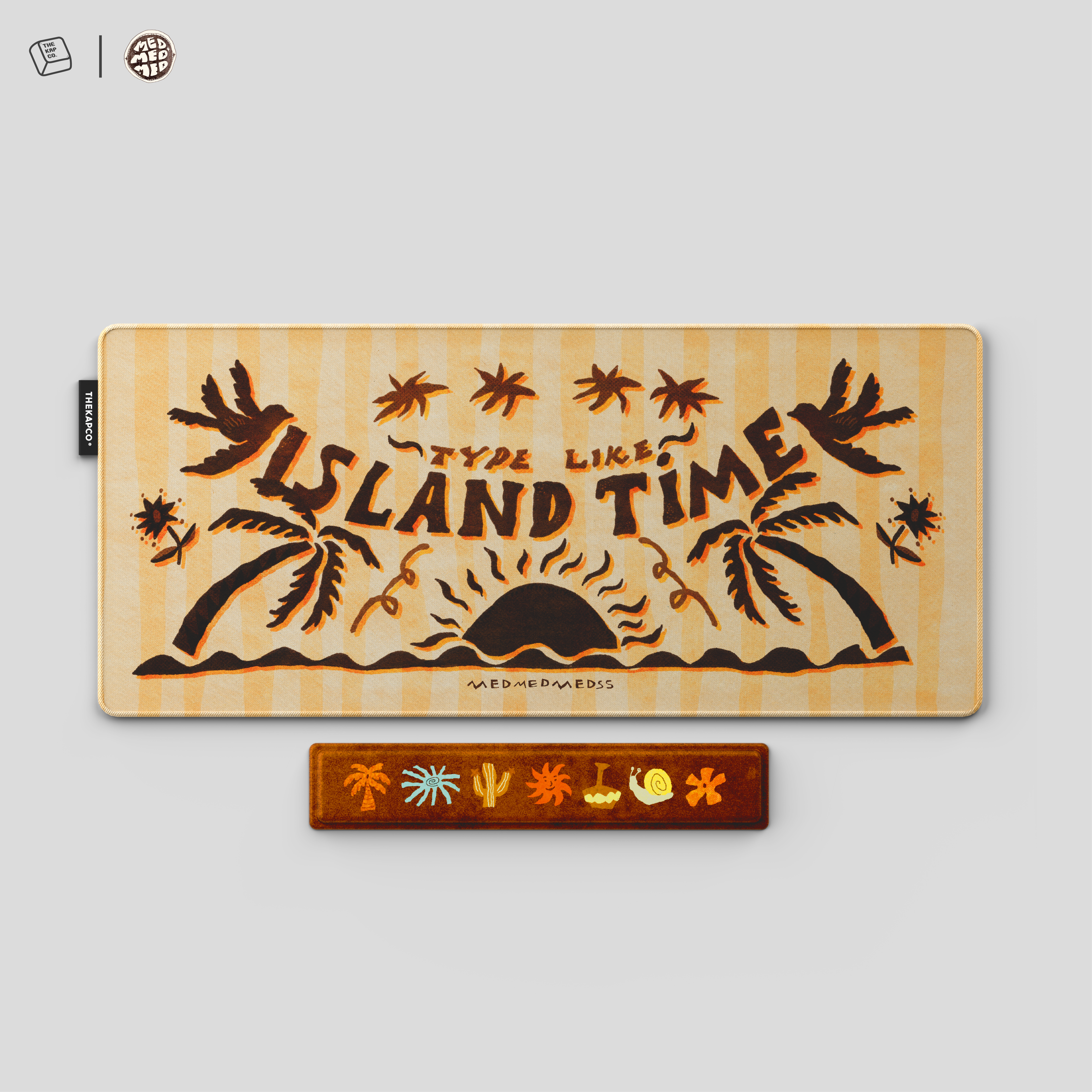 Thekapco x Medmedmedss | Island Time Deskmat & Wristrest