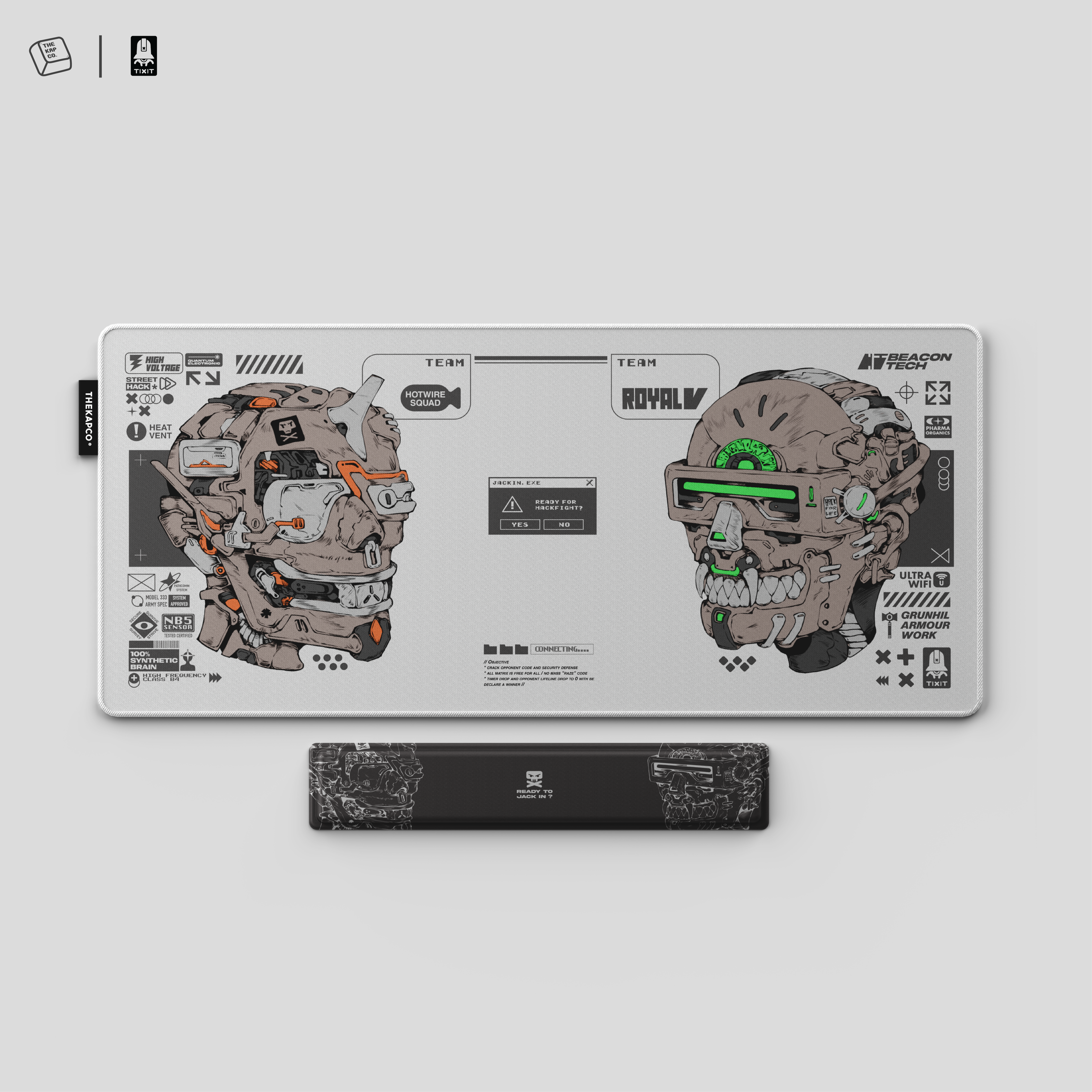Thekapco x TIXIT | Hackfight Deksmat & Wristrest