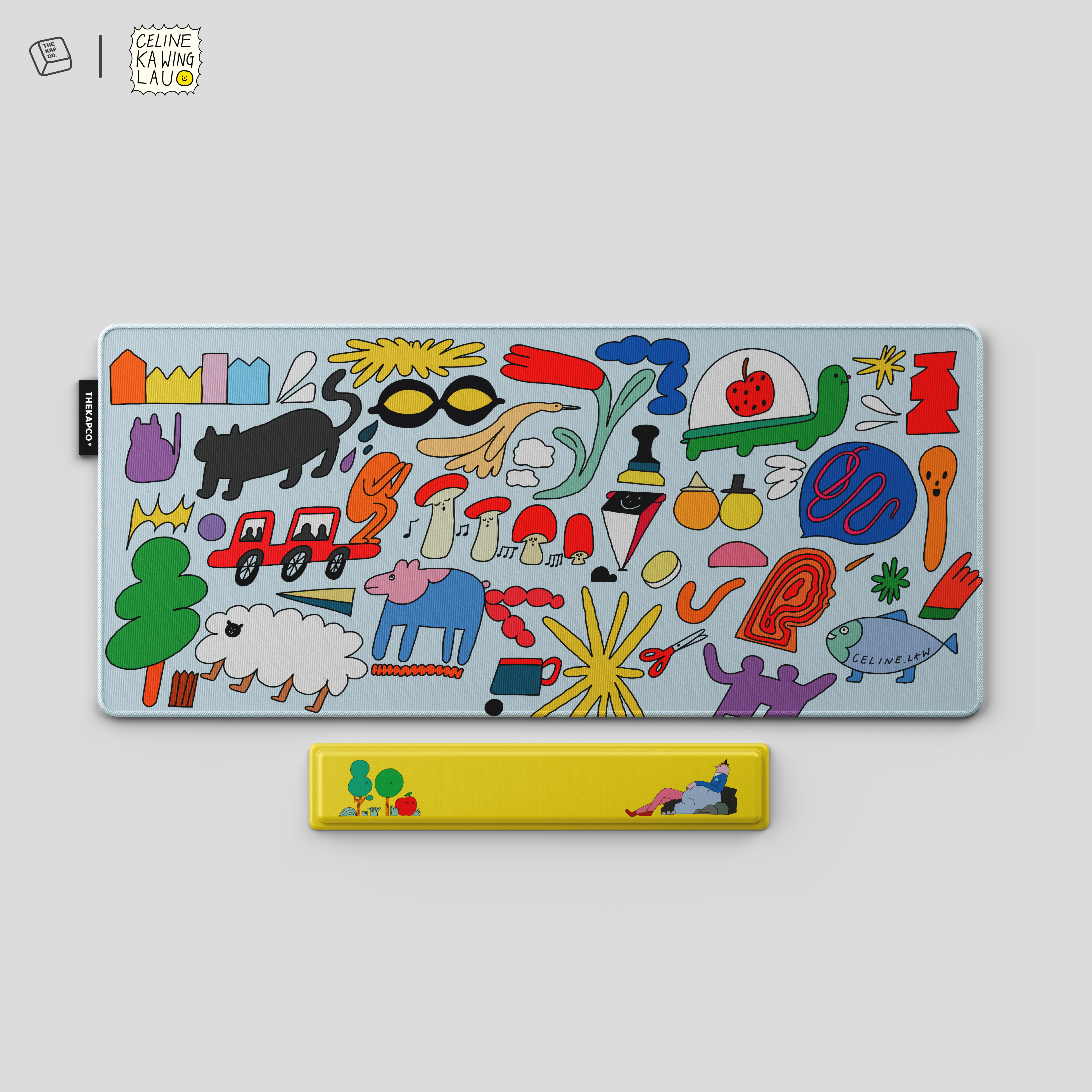 Thekapco x Celine LKW | Playground Deskmat & Wristrest