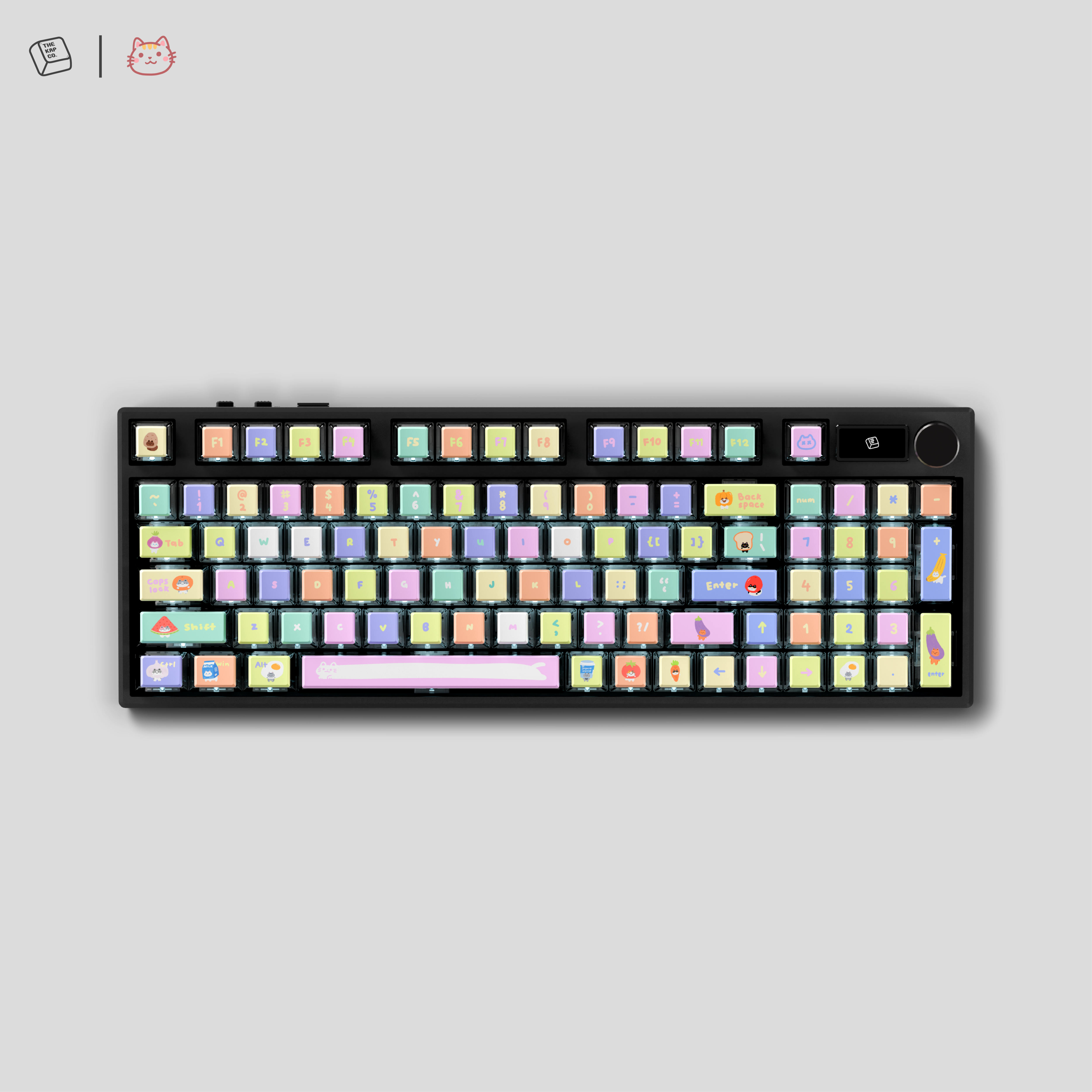 Thekapco x Secondfloorneko | Grocery Cat Keycap Set