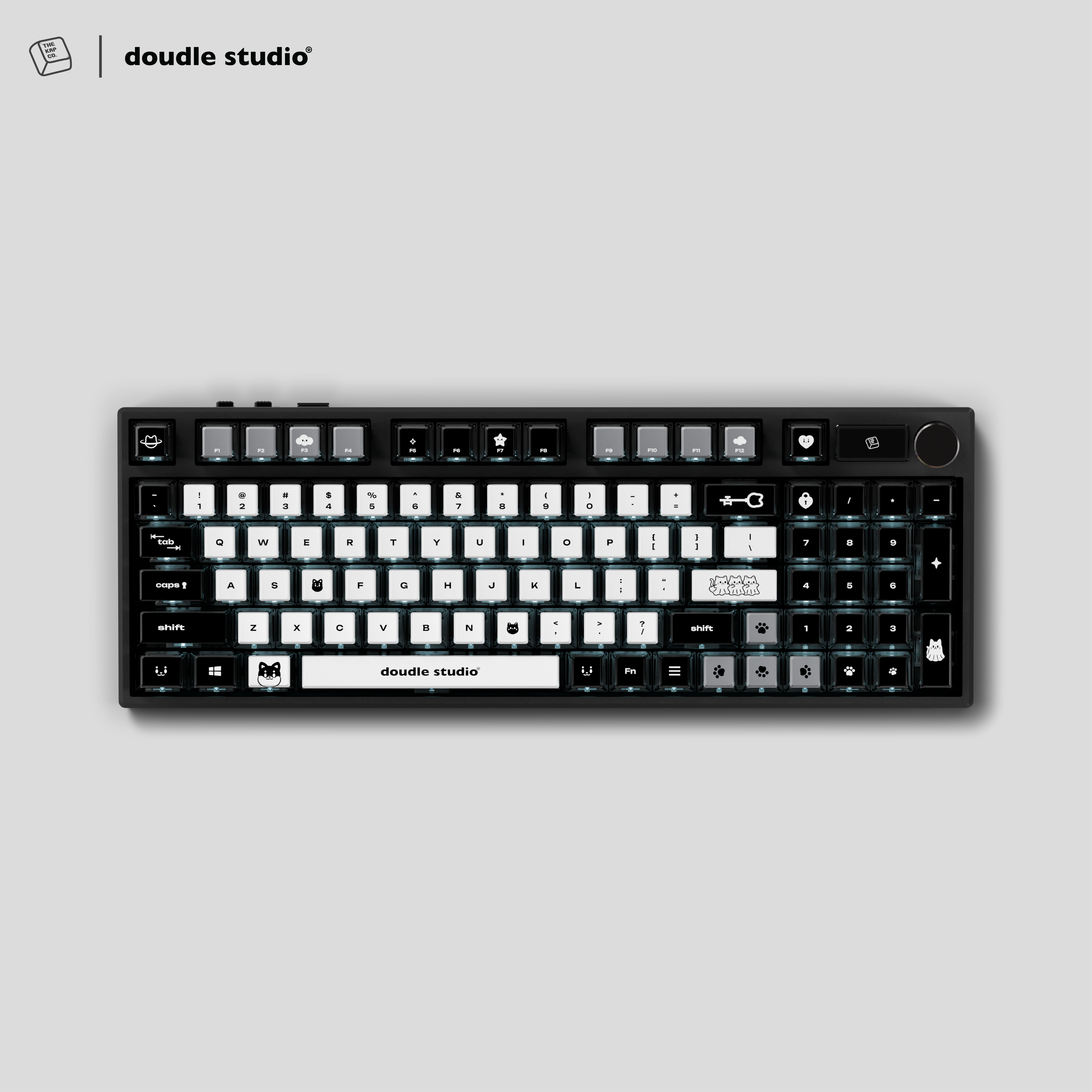 Thekapco x Doudle Studio | Doudle is the New Black Keycap Set