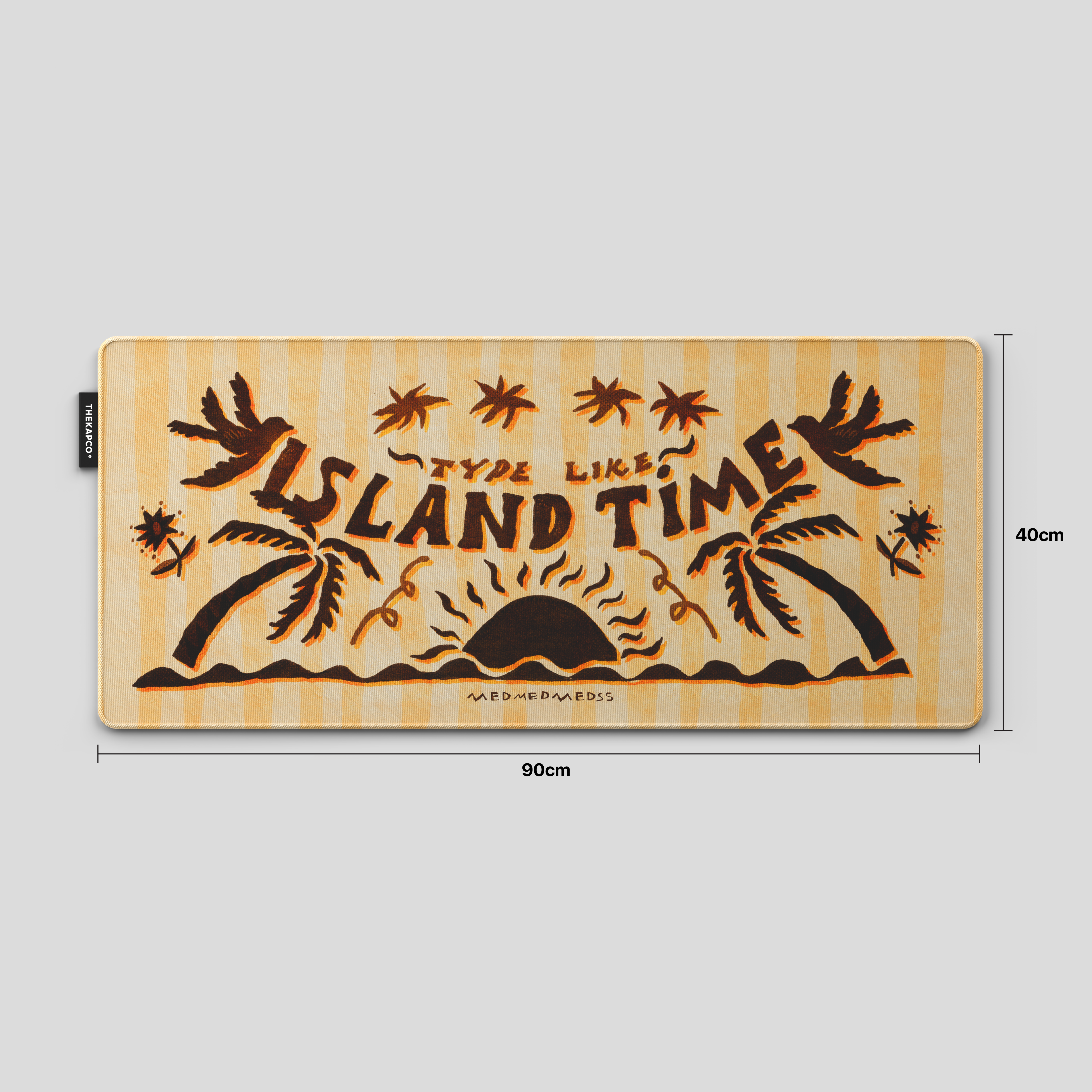Thekapco x Medmedmedss | Island Time Deskmat & Wristrest