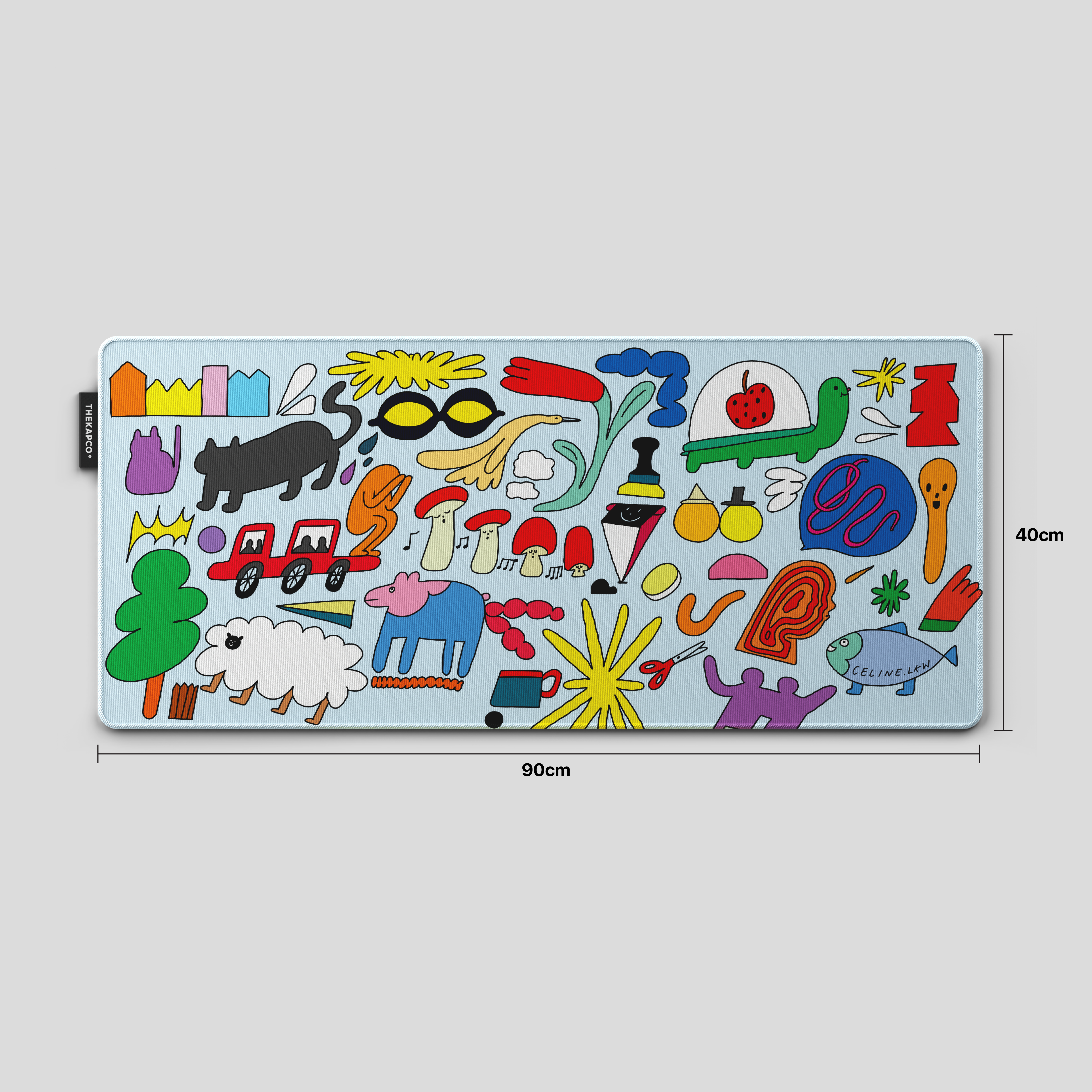 Thekapco x Celine LKW | Playground Deskmat & Wristrest