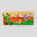 Thekapco x Guji Guji | Back To Jurassic Deskmat & Wristrest