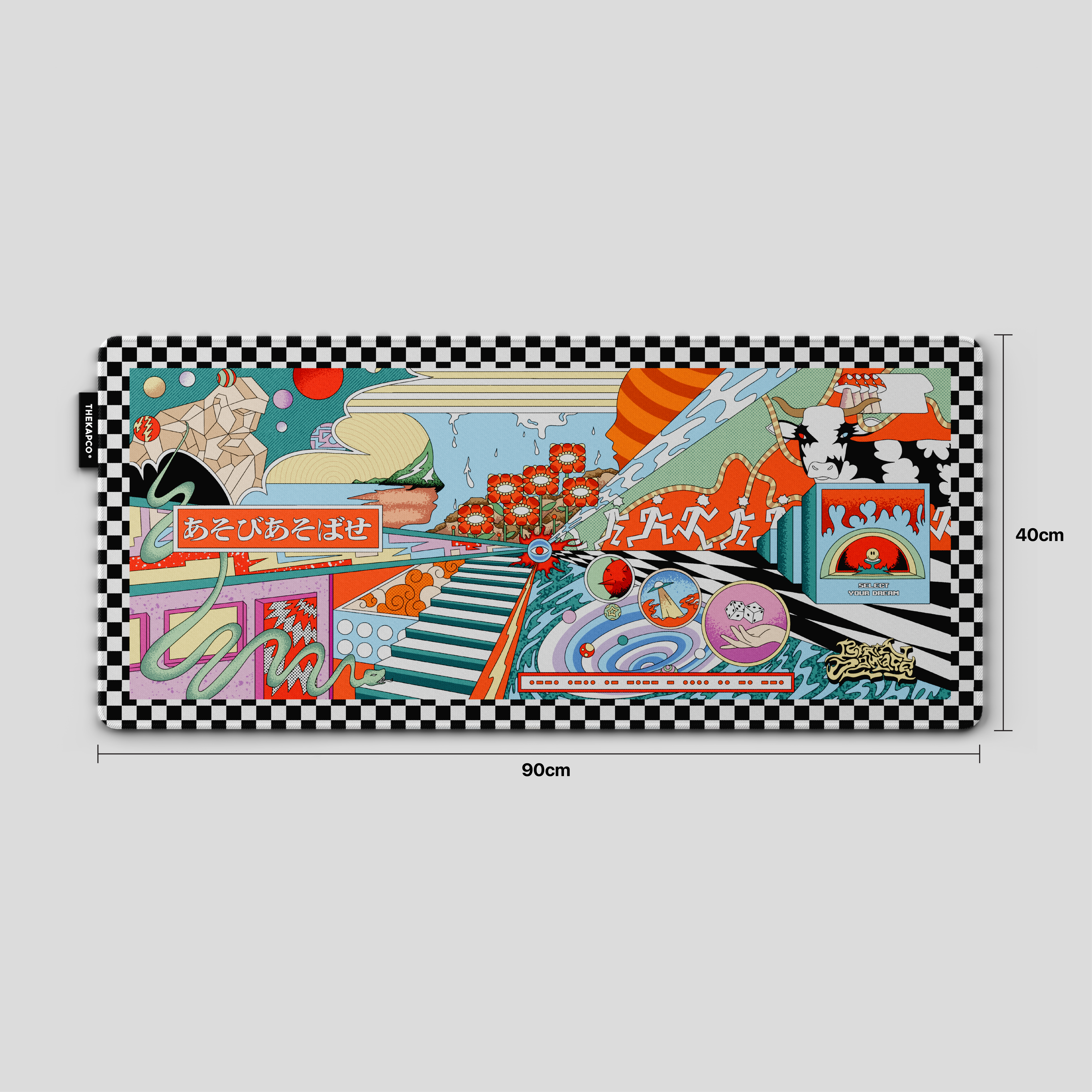 Thekapco x Brain Damage | Plaything Deskmat & Wristrest