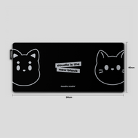 Thekapco x Doudle Studio | Doudle is the New Black Deskmat & Wristrest