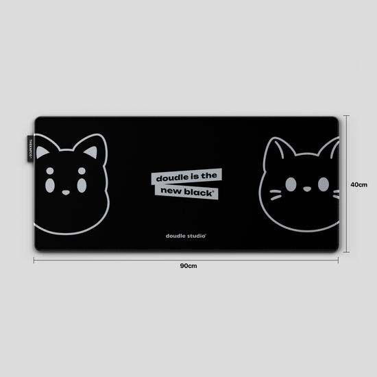 Thekapco x Doudle Studio | Doudle is the New Black Deskmat
