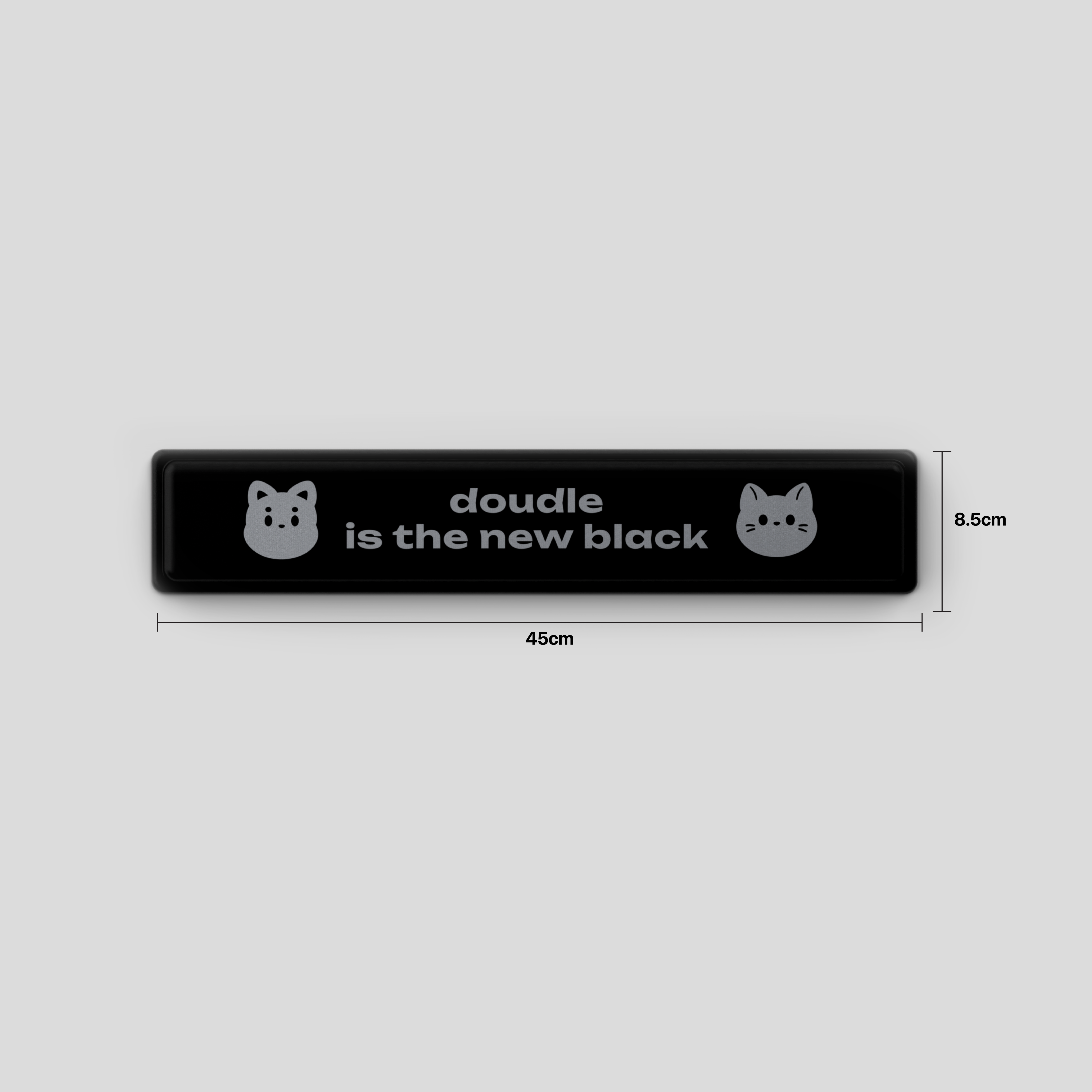 Thekapco x Doudle Studio | Doudle is the New Black Deskmat & Wristrest