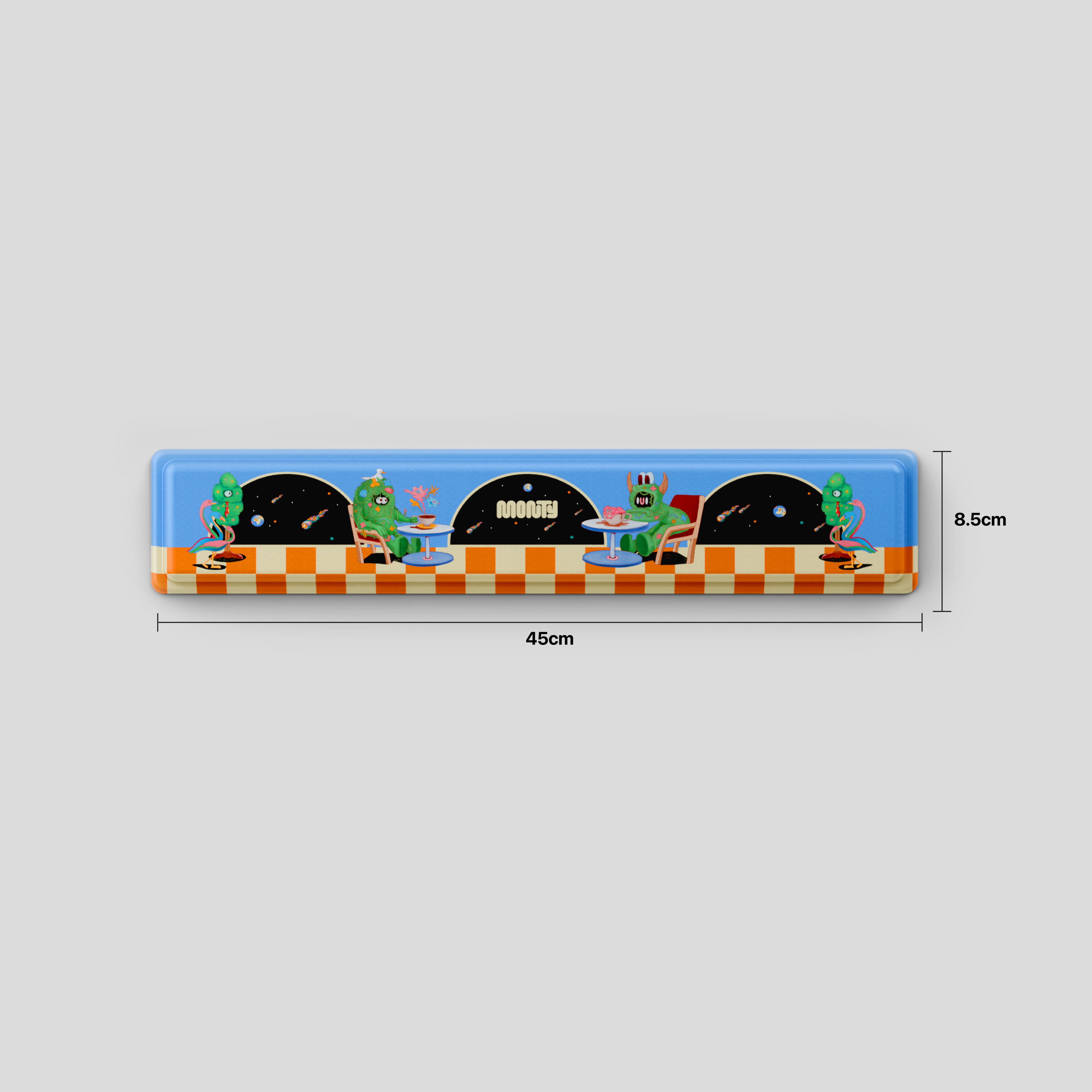 Thekapco x Monty | Galactic Getaway Deskmat & Wristrest