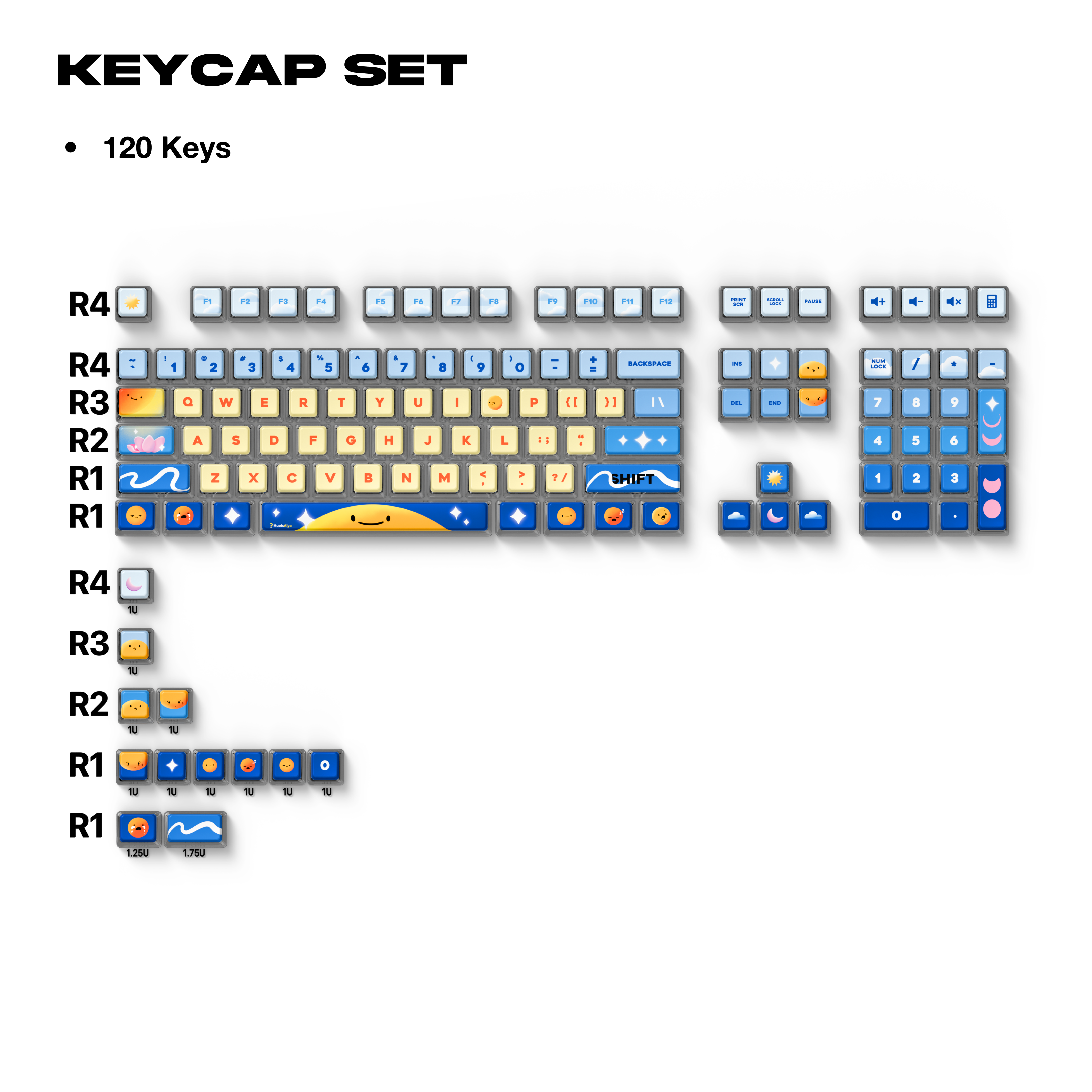 Thekapco x HueisAlya | Inspiration Glows Keycaps