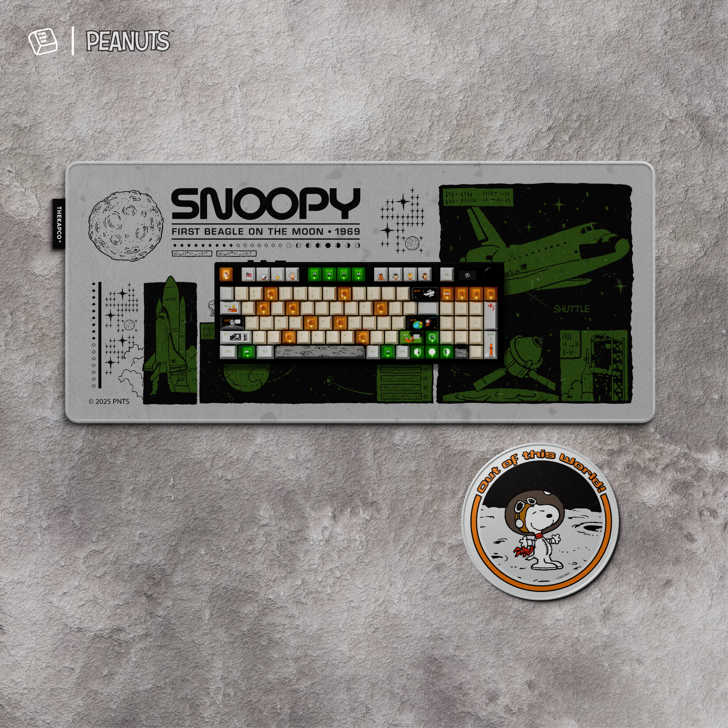 Thekapco x Peanuts | Vintage Astronaut Deskmat - 1969
