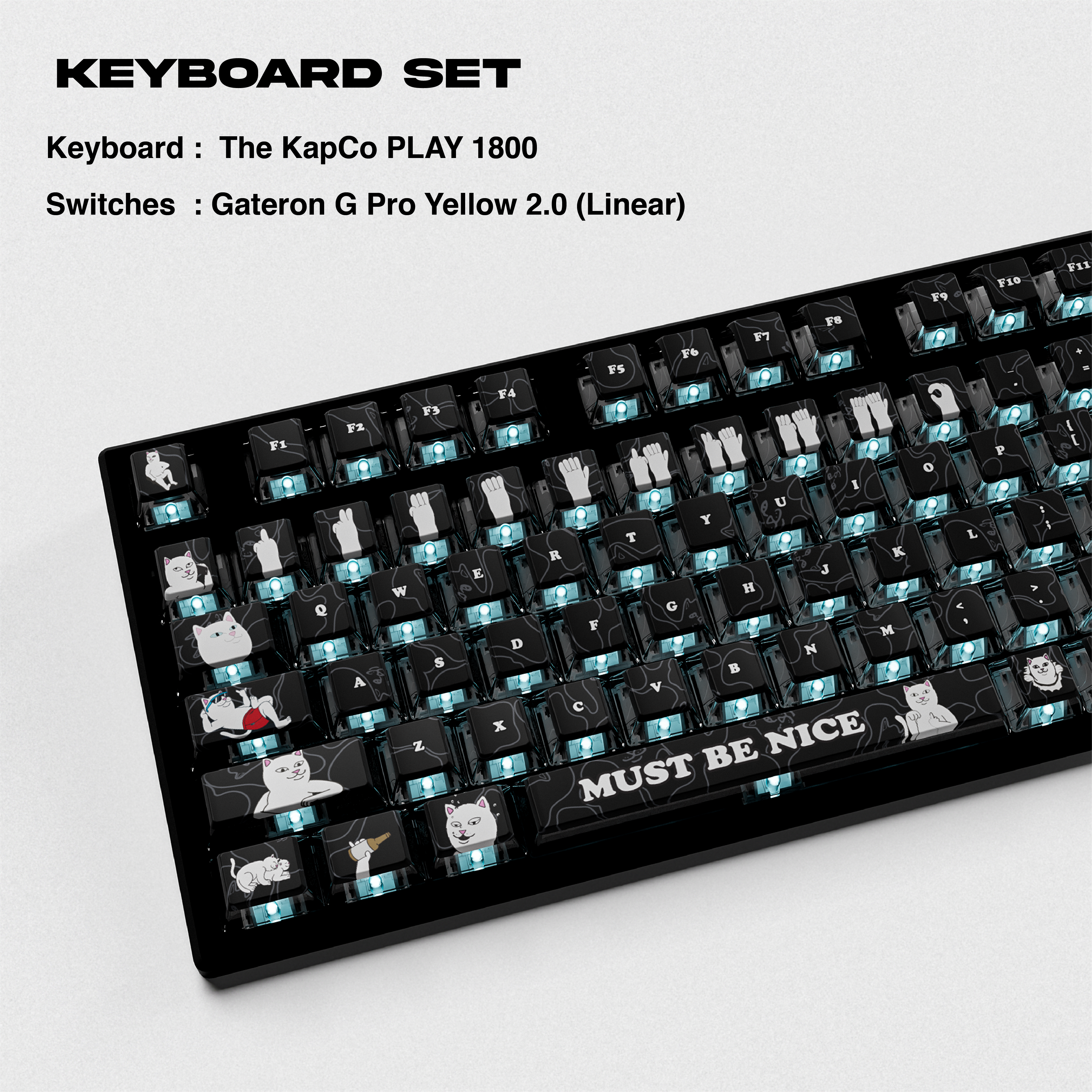 Thekapco x RipnDip | Must Be Nice Keycap Set