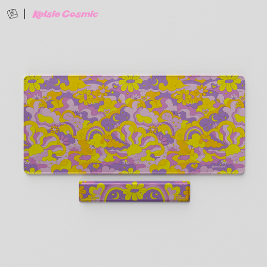 Thekapco x Kelsie Cosmic | Sunset Dream Deskmat / Wristrest