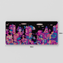 Thekapco x Pixel Jeff | Neon Japan Deskmat & Wristrest
