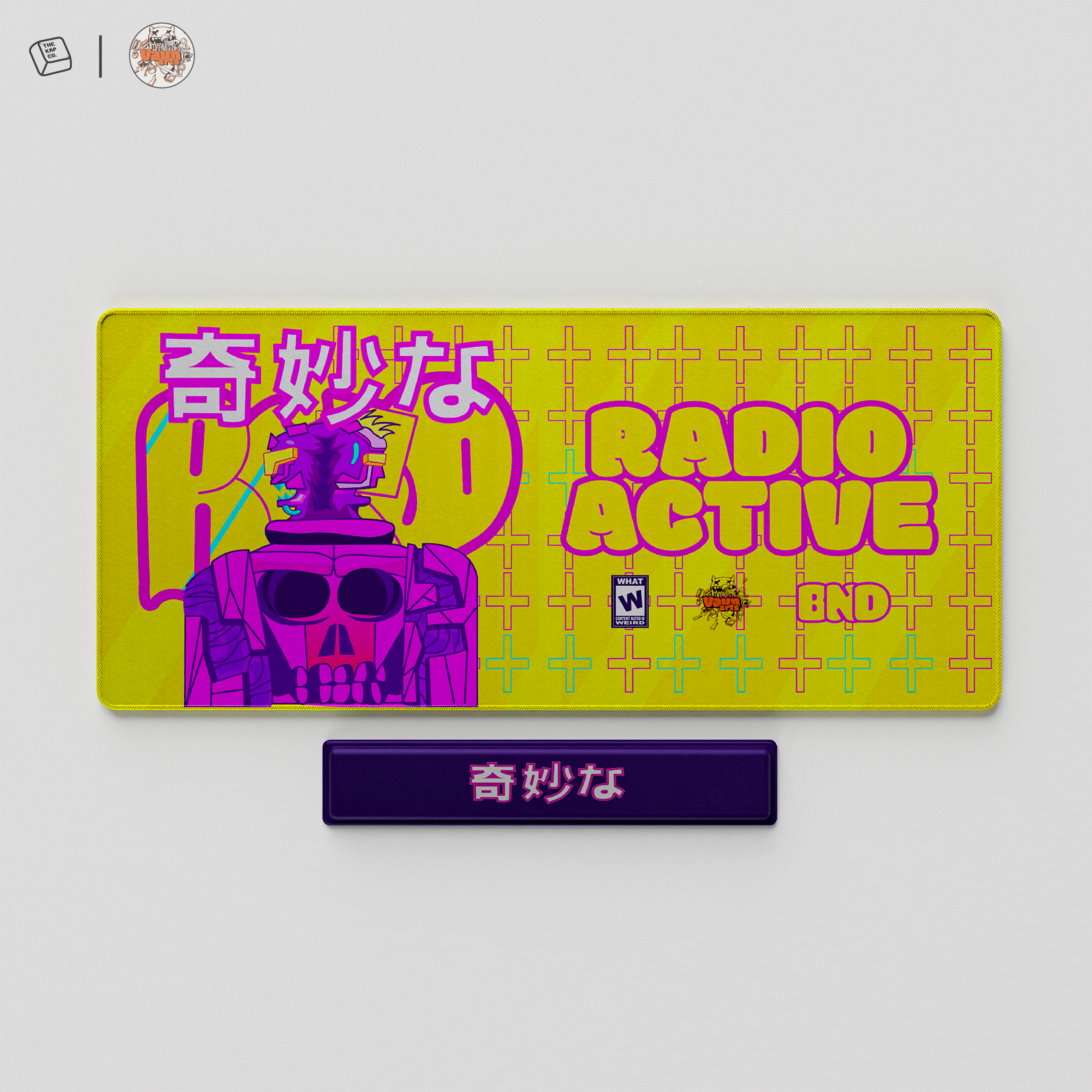 Thekapco x Vaunsarts | Radioactive Deskmat / Wristrest