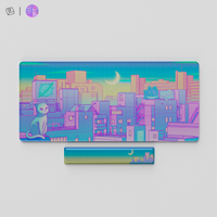 Thekapco x Elora | Moonlight City Deskmat & Wristrest