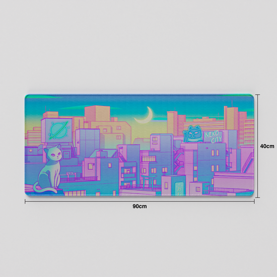 Thekapco x Elora | Moonlight City Deskmat / Wristrest