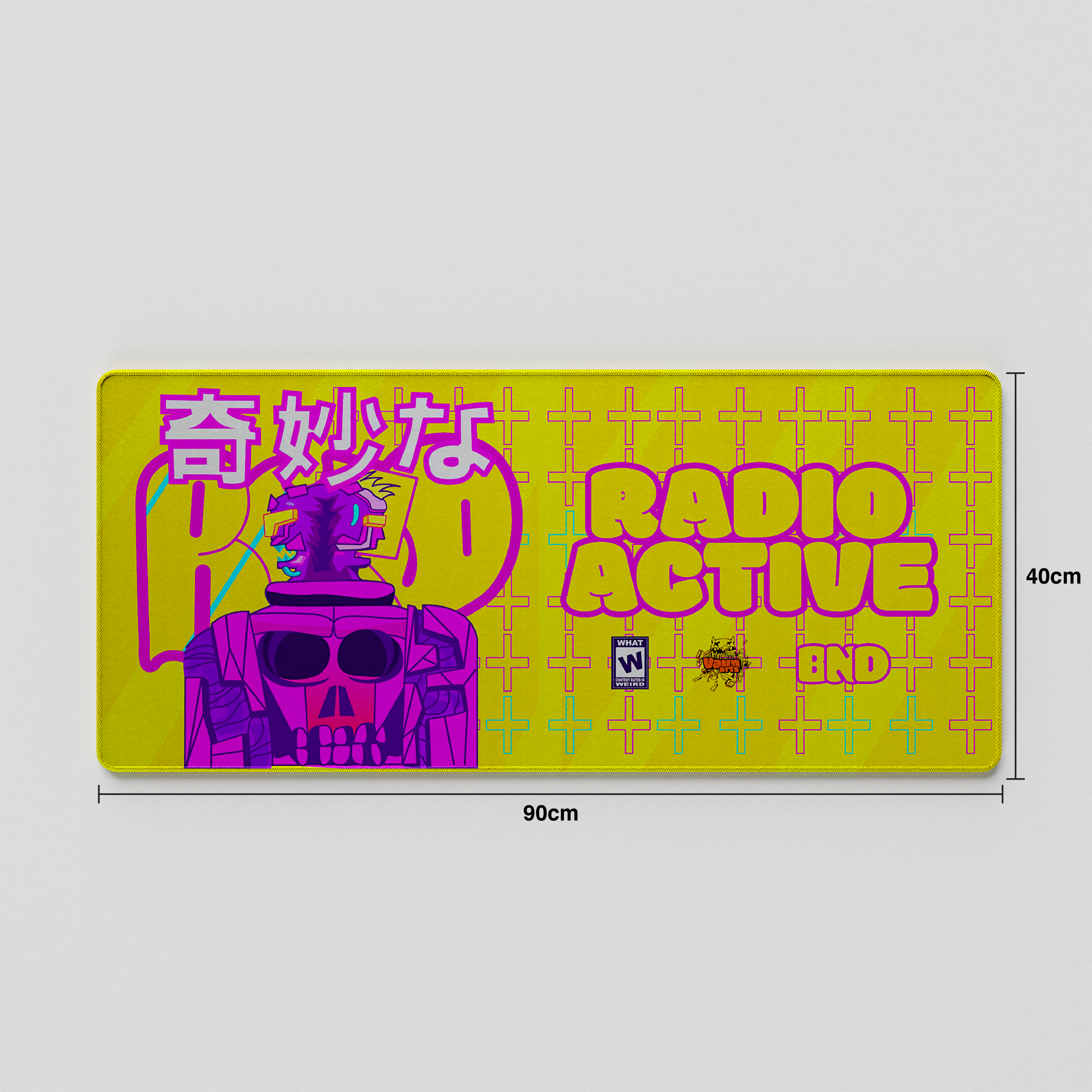 Thekapco x Vaunsarts | Radioactive Deskmat / Wristrest