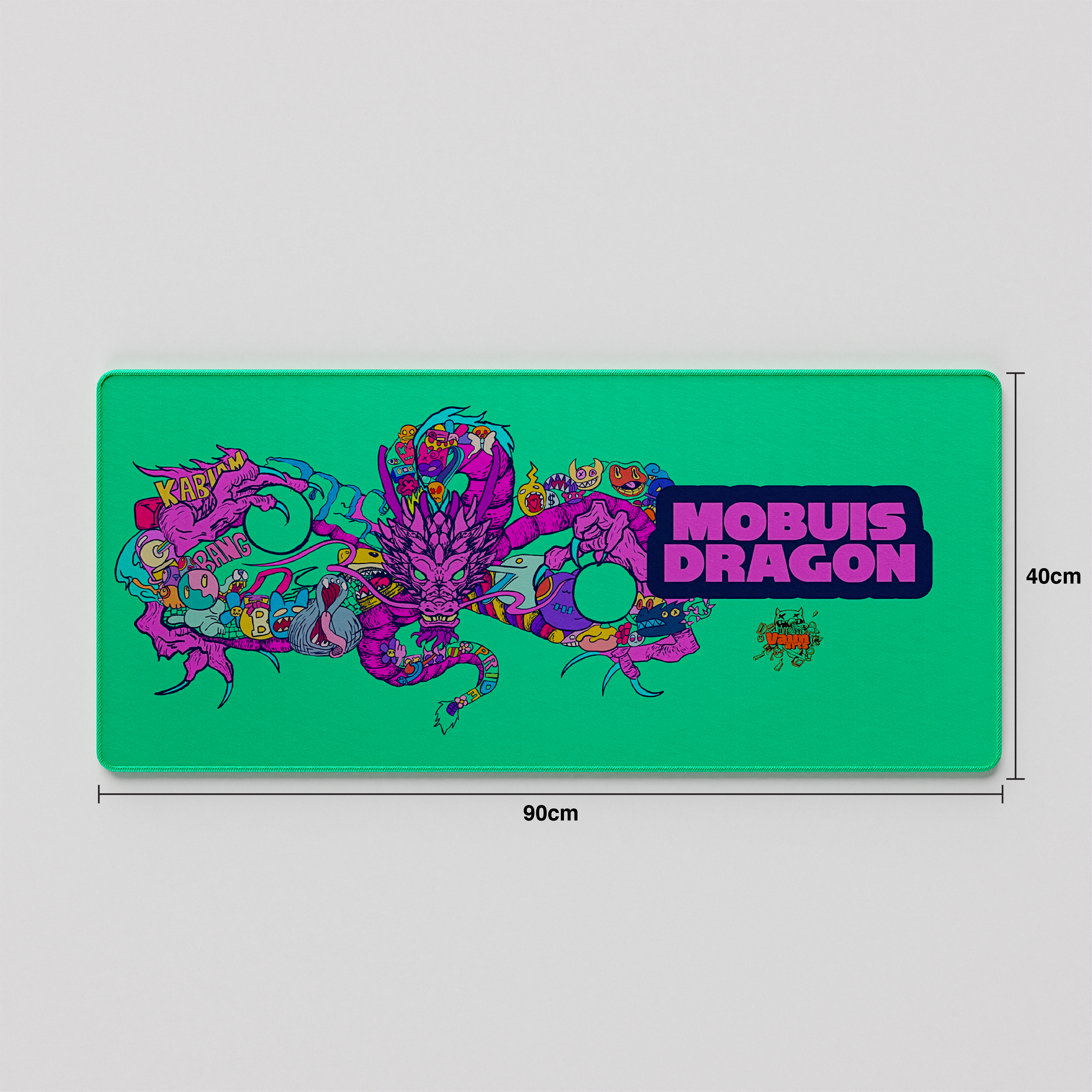 Thekapco x Vaunsarts | Mobius Dragon Deskmat & Wristrest