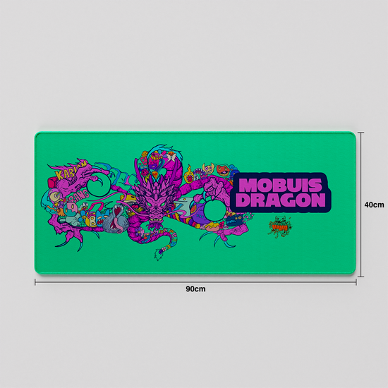 Thekapco x Vaunsarts | Mobius Dragon Deskmat / Wristrest