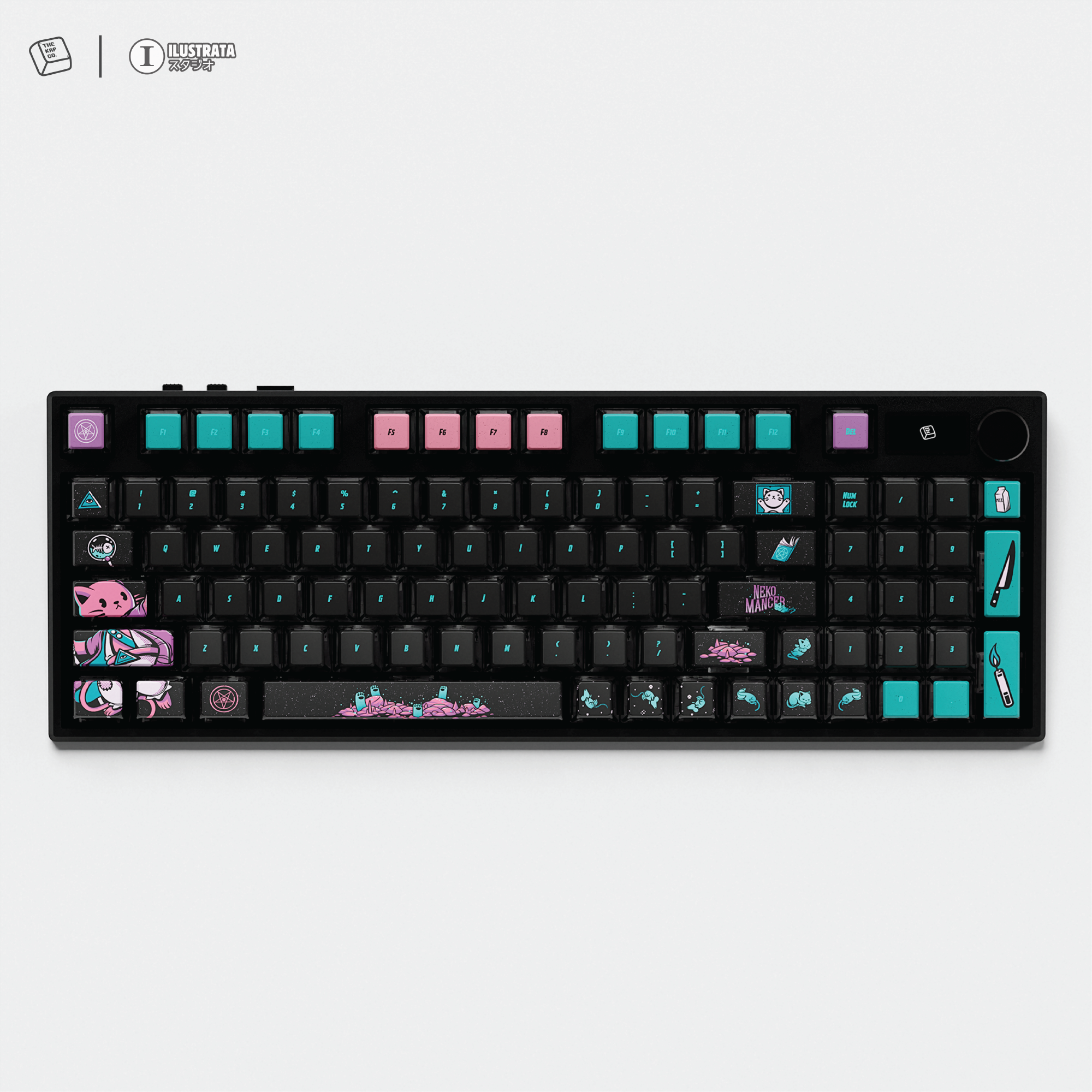 Thekapco x Ilustrata | Nekomancer Keycap Set