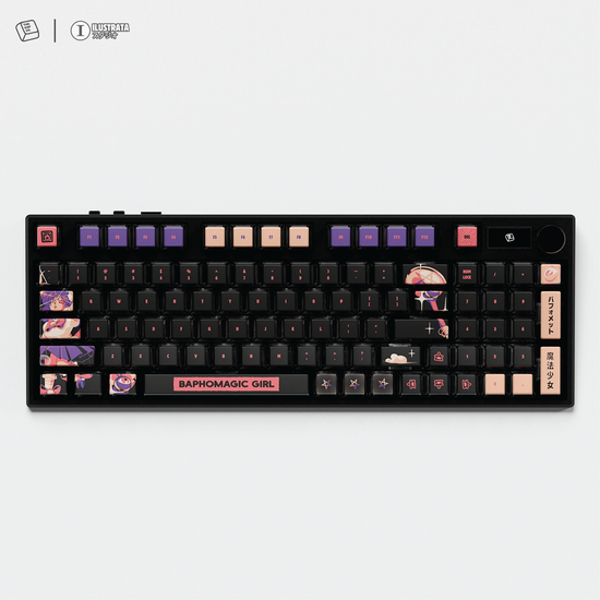 Thekapco x Ilustrata | Baphomagic Girl Keycap Set