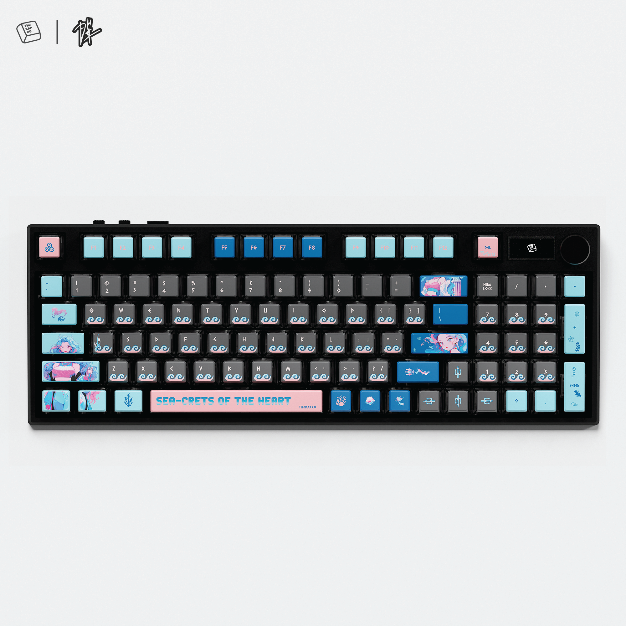 Thekapco x Powdersea | Greekeys Poseidon Keycap Set
