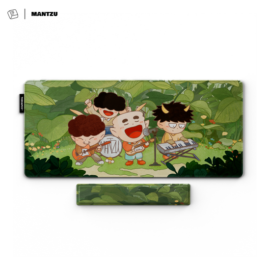 Thekapco x Mantzu | Forest Jam Deskmat