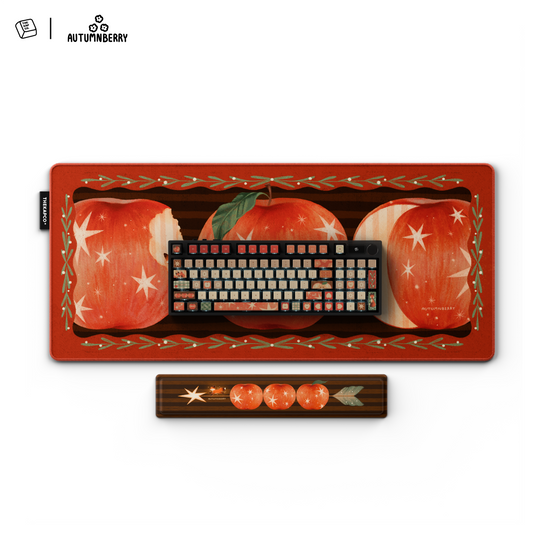 Thekapco x Autumnberry | Apple Star Deskmat