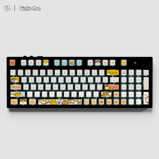 Thekapco x Bichi Mao | Kawaii Sleeping Cat Keycaps