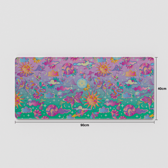 Thekapco x Kelsie Cosmic | Garden of Unearthly Delight Deskmat / Wristrest