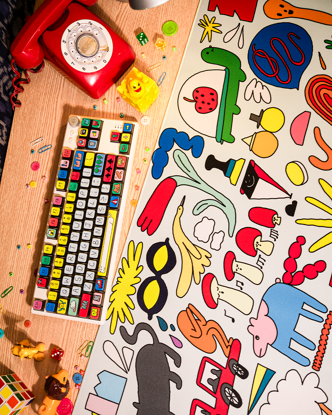 Thekapco x Celine LKW | Playground Deskmat & Wristrest