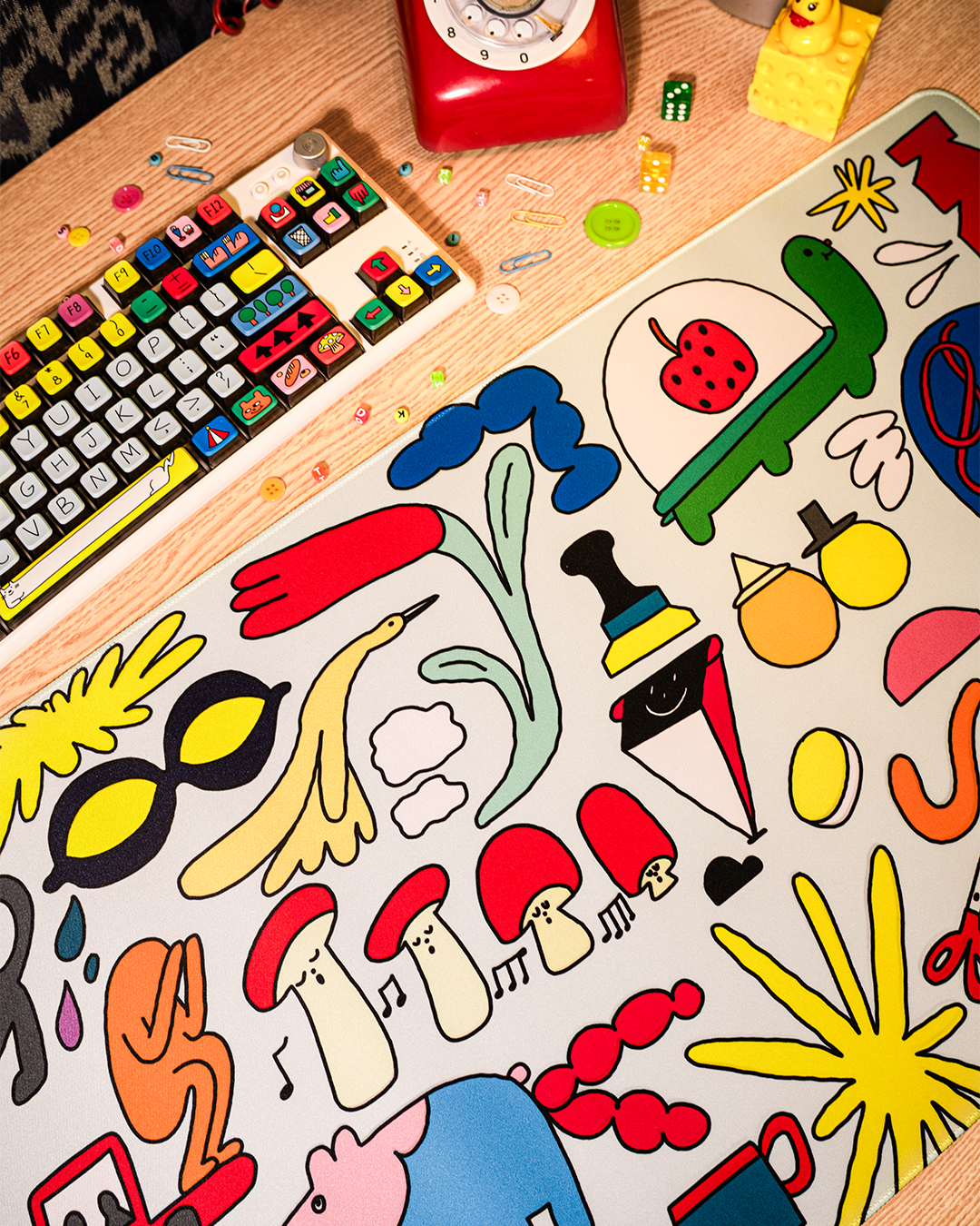 Thekapco x Celine LKW | Playground Deskmat & Wristrest