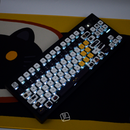 Thekapco x secondfloorneko | Black Catto Deskmat & Wristrest