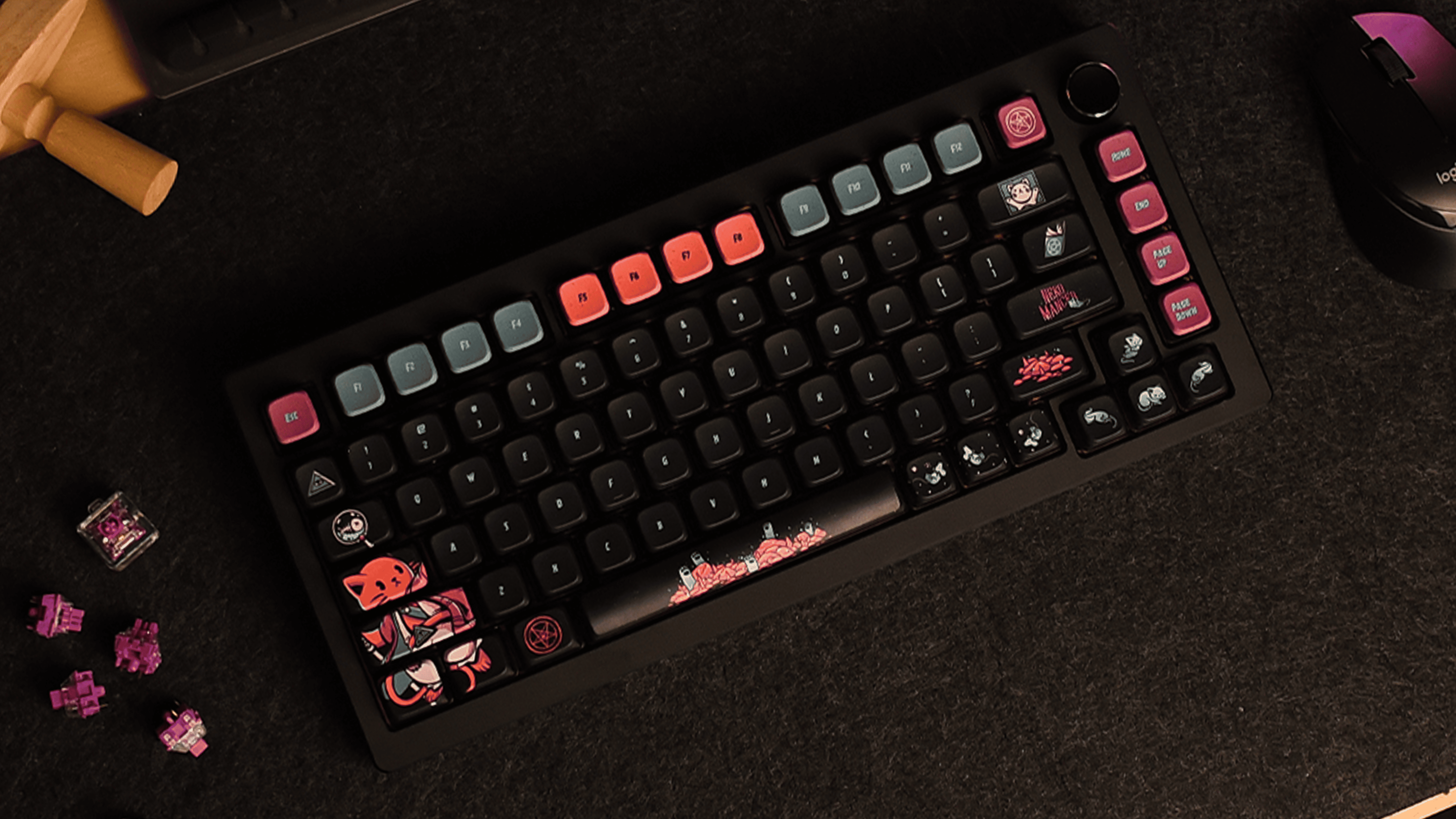 Thekapco x Ilustrata | Nekomancer Deskmat Thekapco x Ilustrata | Nekomancer Deskmat
